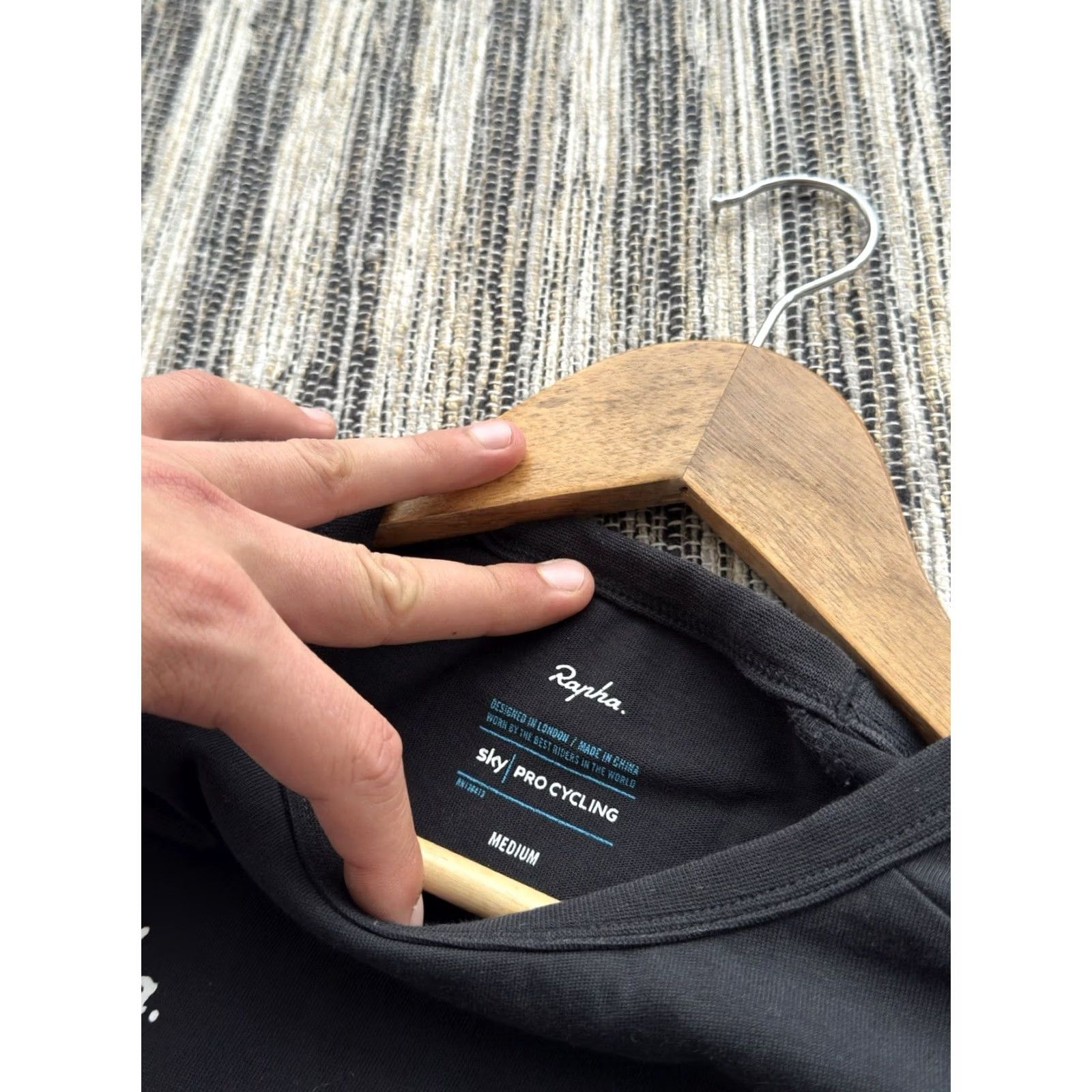 Rapha VINTAGE Rapha Team Sky Cycling Classic T Shirt Black Mens Size M Size US M / EU 48-50 / 2 - 7 Thumbnail