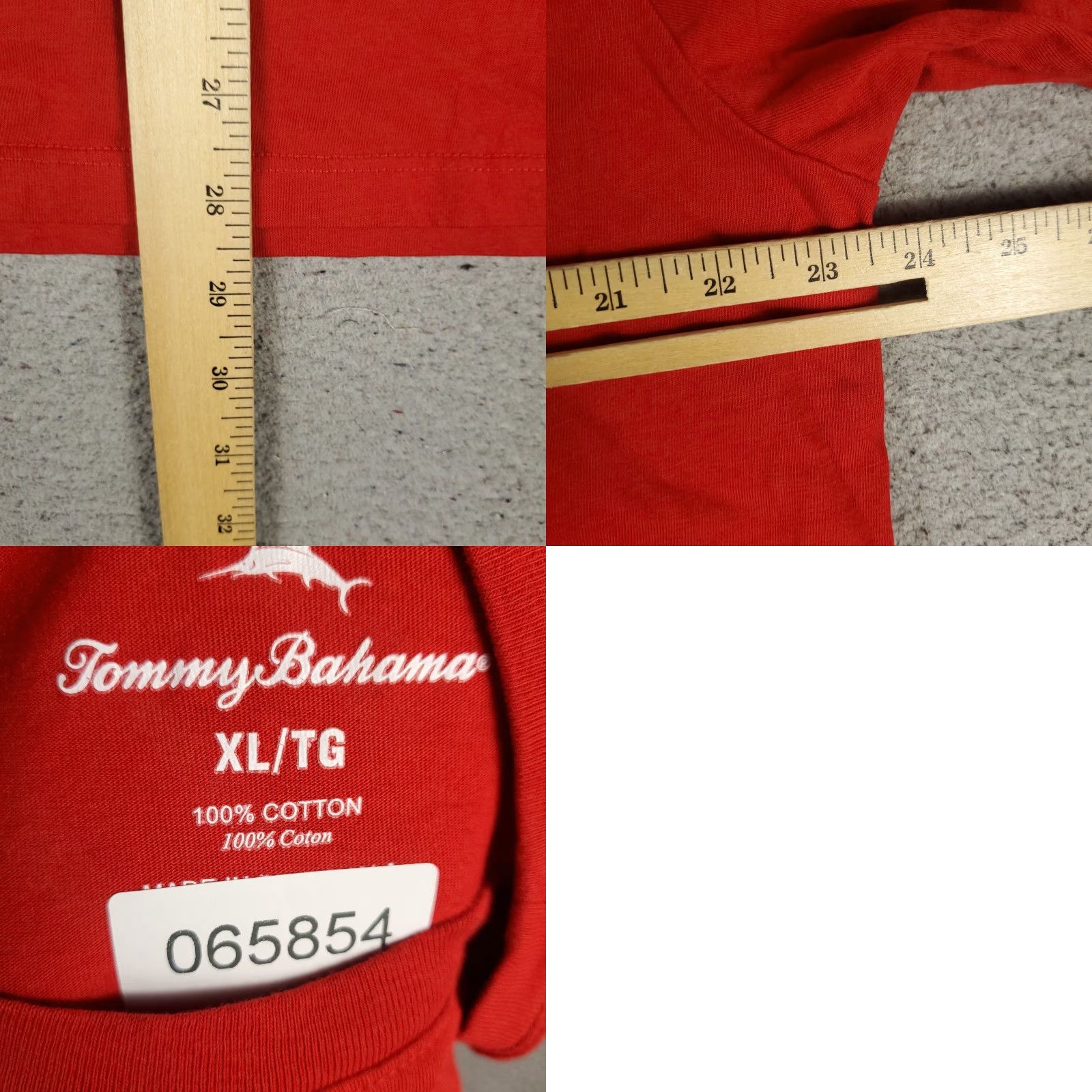 Tommy Bahama Tommy Bahama T-Shirt Mens XL Red Mai Tai Graphic Short Sleeve Adult Size US XL / EU 56 / 4 - 8 Thumbnail