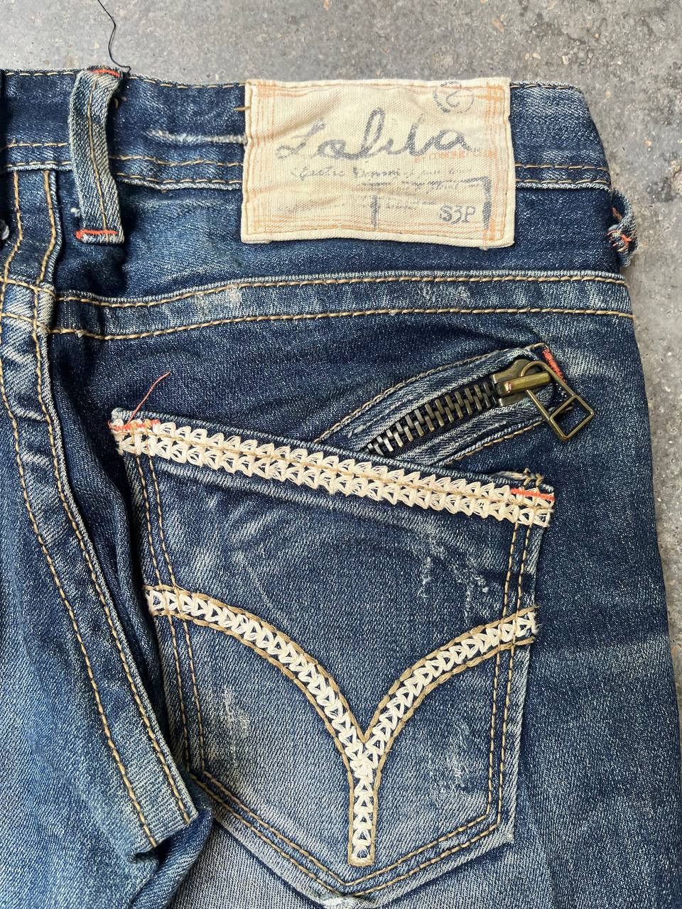 Japanese Brand VINTAGE JAPANESE BRAND DISTRESSED STYLE MUD WASH FADED Size 31" - 12 Thumbnail