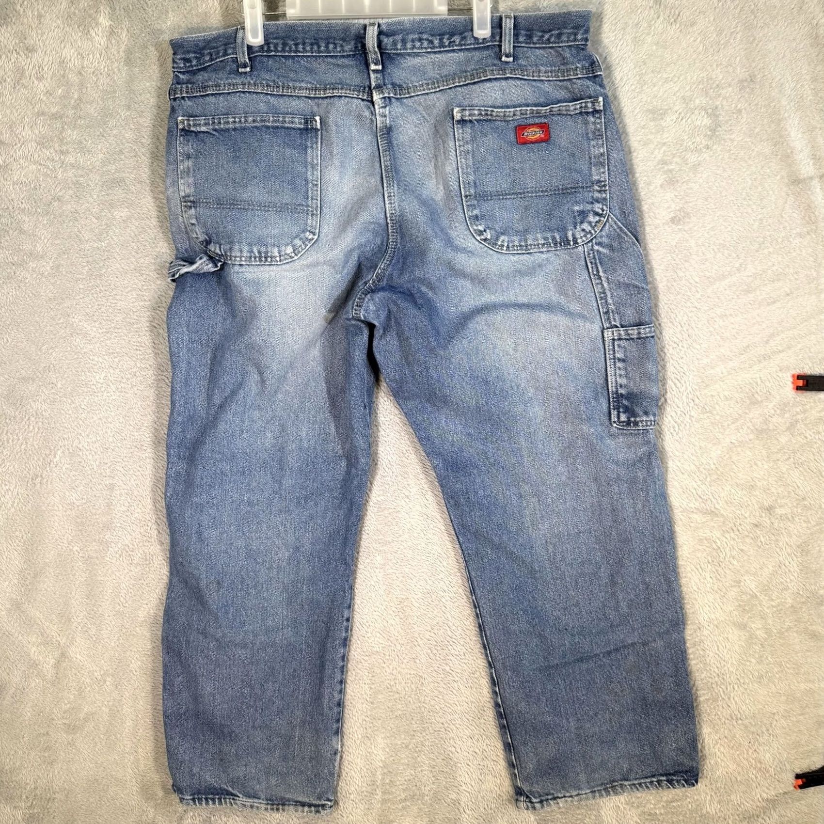 Dickies Dickies Jeans Mens 40x29 Blue Denim Straight Leg Workwear Carpenter Pants Jeans Size US 40 / EU 56 - 5 Thumbnail