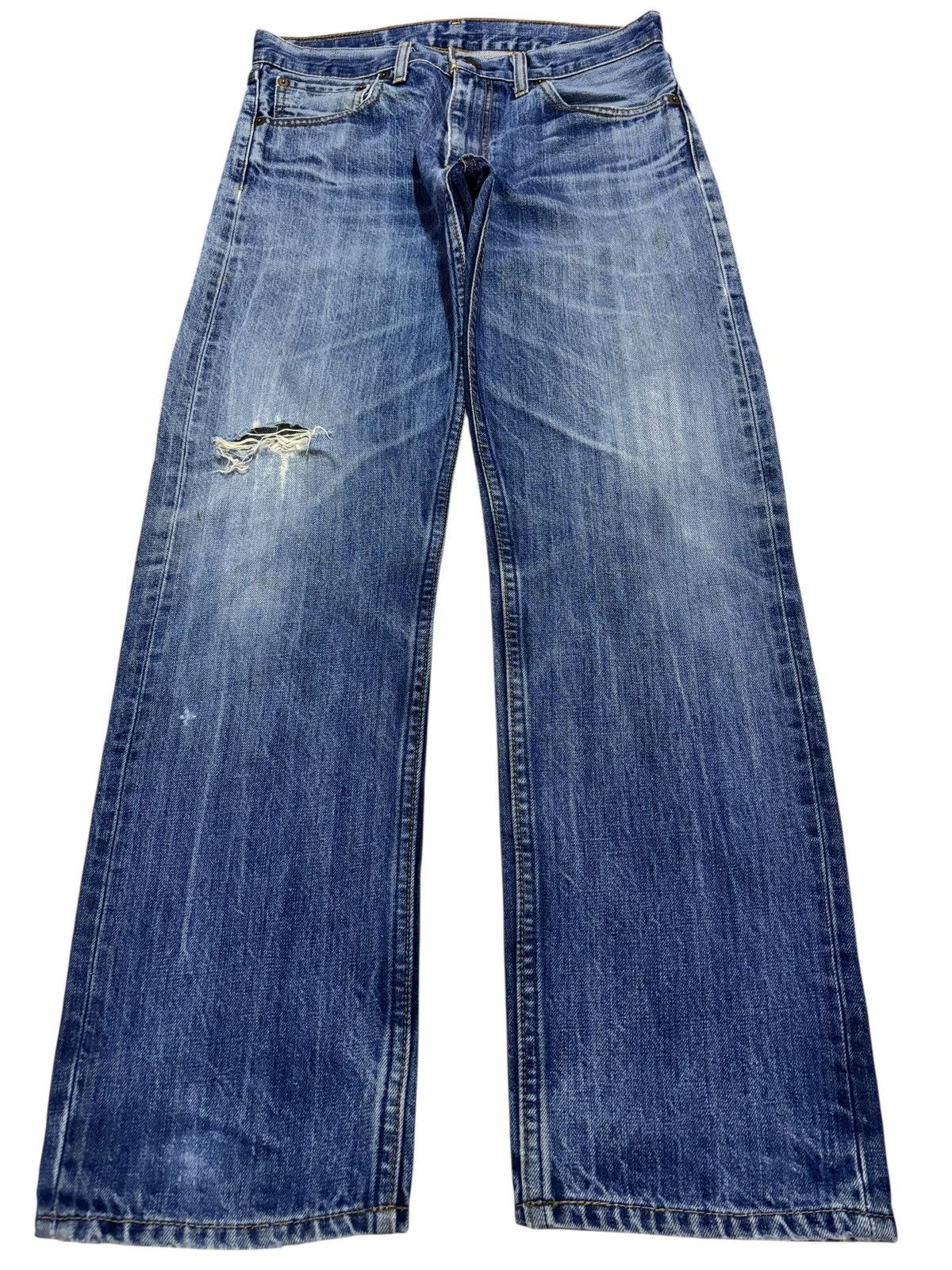 Levi's Vtg 90s Levis Japan 505 Distressed Jeans Size US 30 / EU 46 - 1 Thumbnail