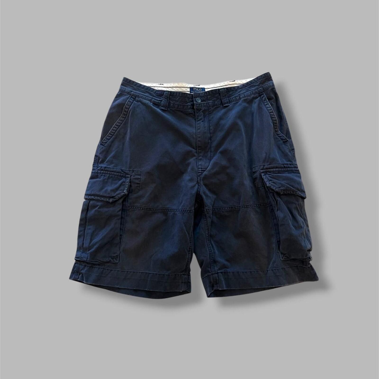 Polo Ralph Lauren Navy Polo Ralph Lauren Cargo Shorts Size US 38 / EU 54 - 1 Thumbnail