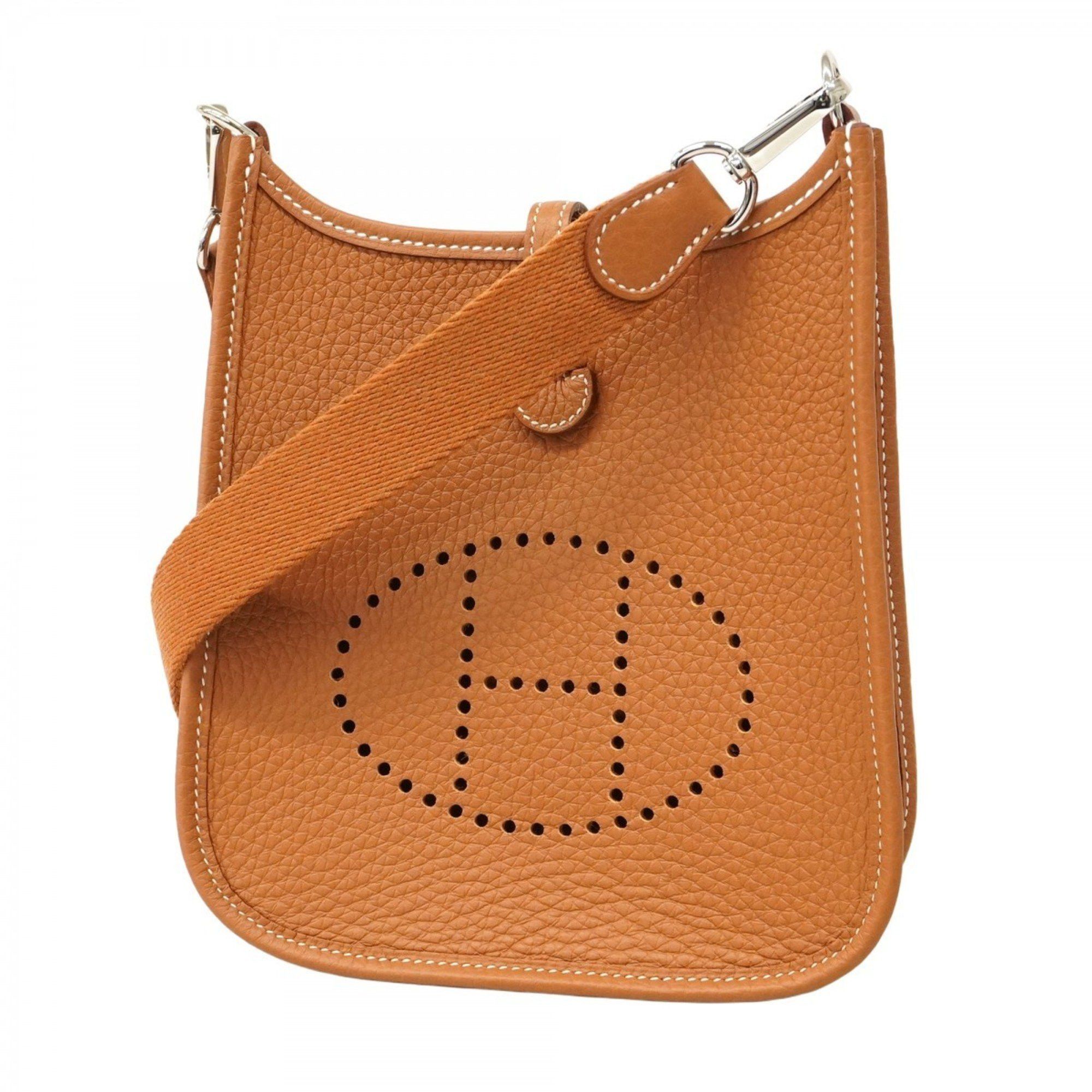 Hermes Shoulder Bag Evelyn Tpm Taurillon Clemence Gold K Stamp Ladies, Women's