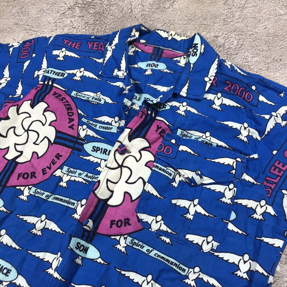 Japanese Brand VINTAGE SHIRT ART ABSTRACT BIRDS STREETWEAR Y2K Size US L / EU 52-54 / 3 - 5 Thumbnail