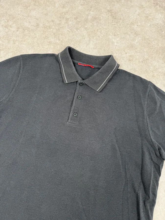 Prada SS2007 Prada Grey Contrast Stitch Polo Size US M / EU 48-50 / 2 - 5 Thumbnail