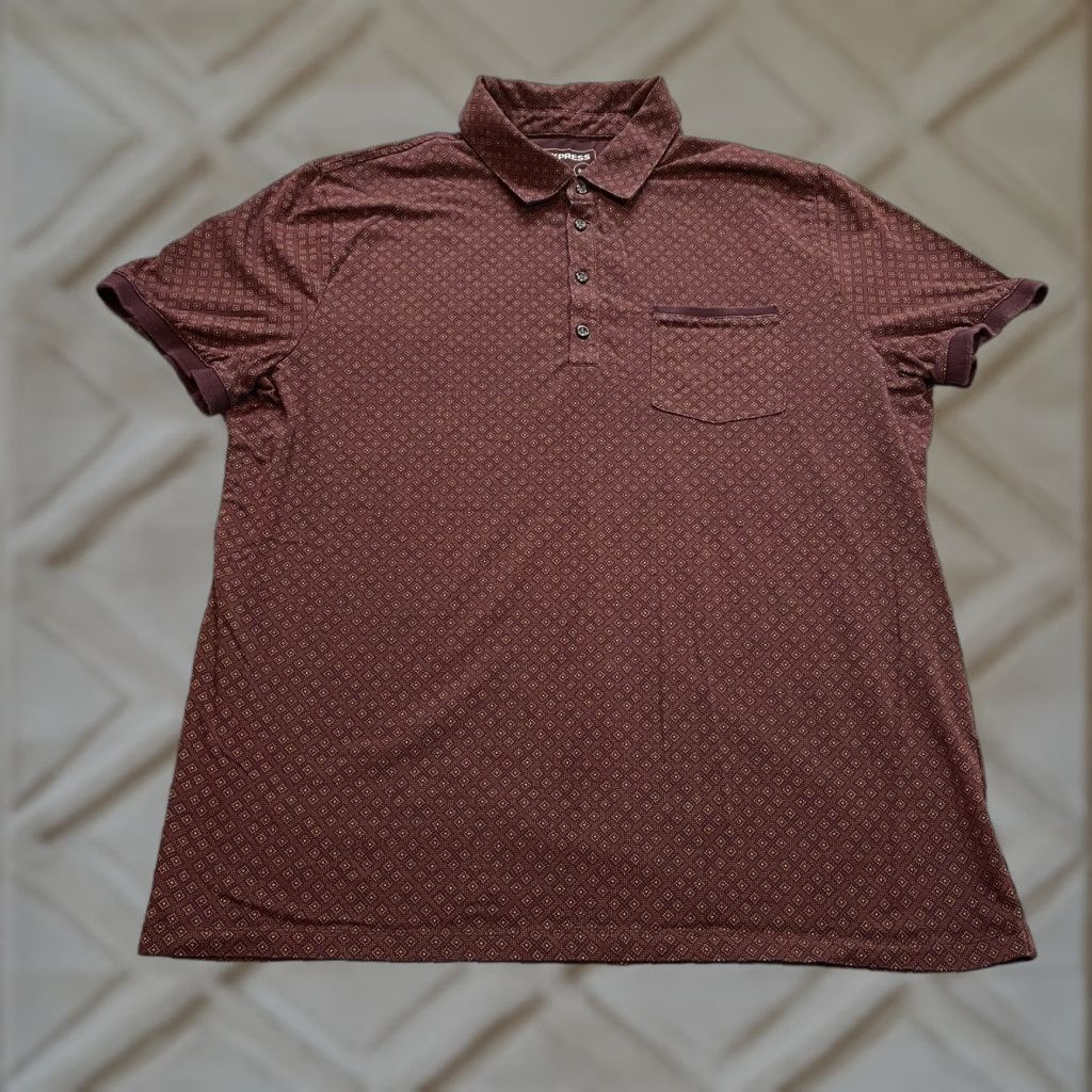 Express Express Polo Shirt Mens XL Dark Red Pocket Collared Moisture Wicking Stretch Polo Shirt Mens XL Dark Red Pocket Collared Moisture Wicking Stretch Size US XL / EU 56 / 4 - 1 Thumbnail