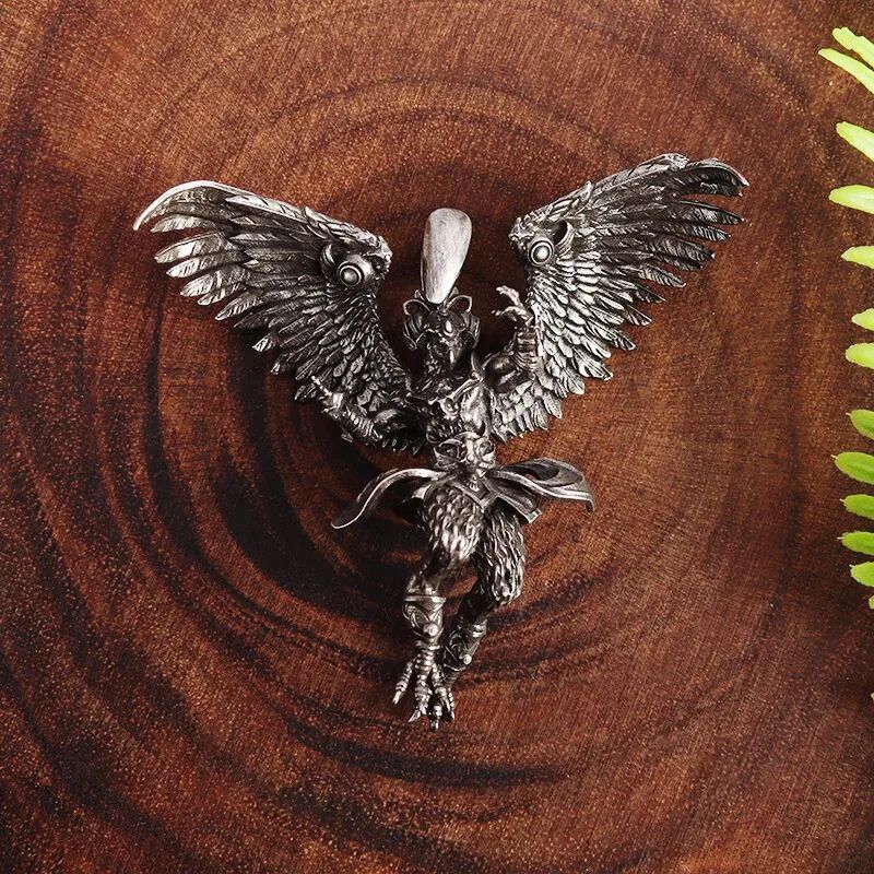 Jewelry God Bird Garuda Buddhist Retro Eagle Beast Necklace Size ONE SIZE - 2 Thumbnail