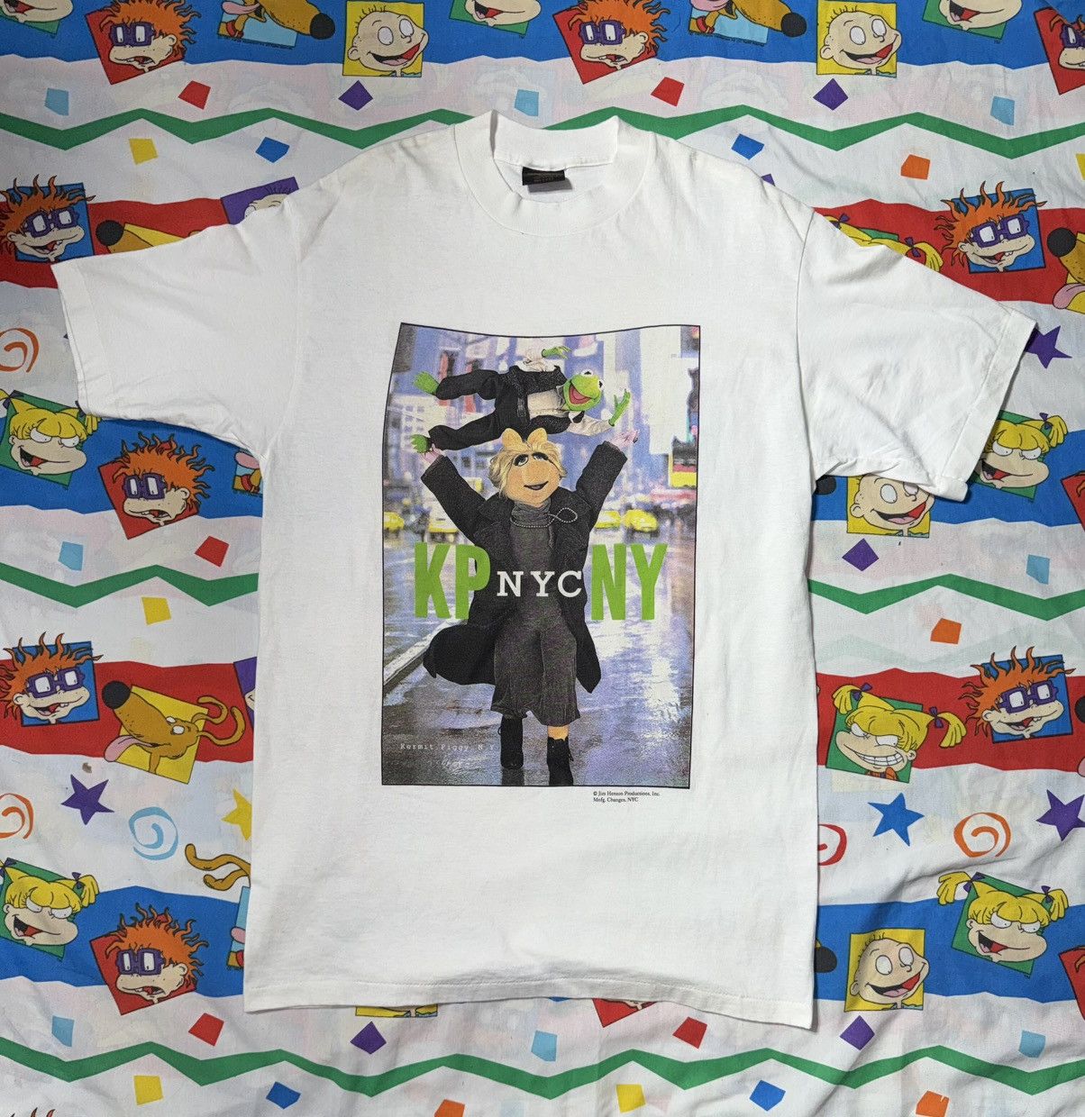Changes Vintage NOS 90s Kermit the Frog Jim Henson KPNY T-Shirt Size US L / EU 52-54 / 3 - 1 Thumbnail