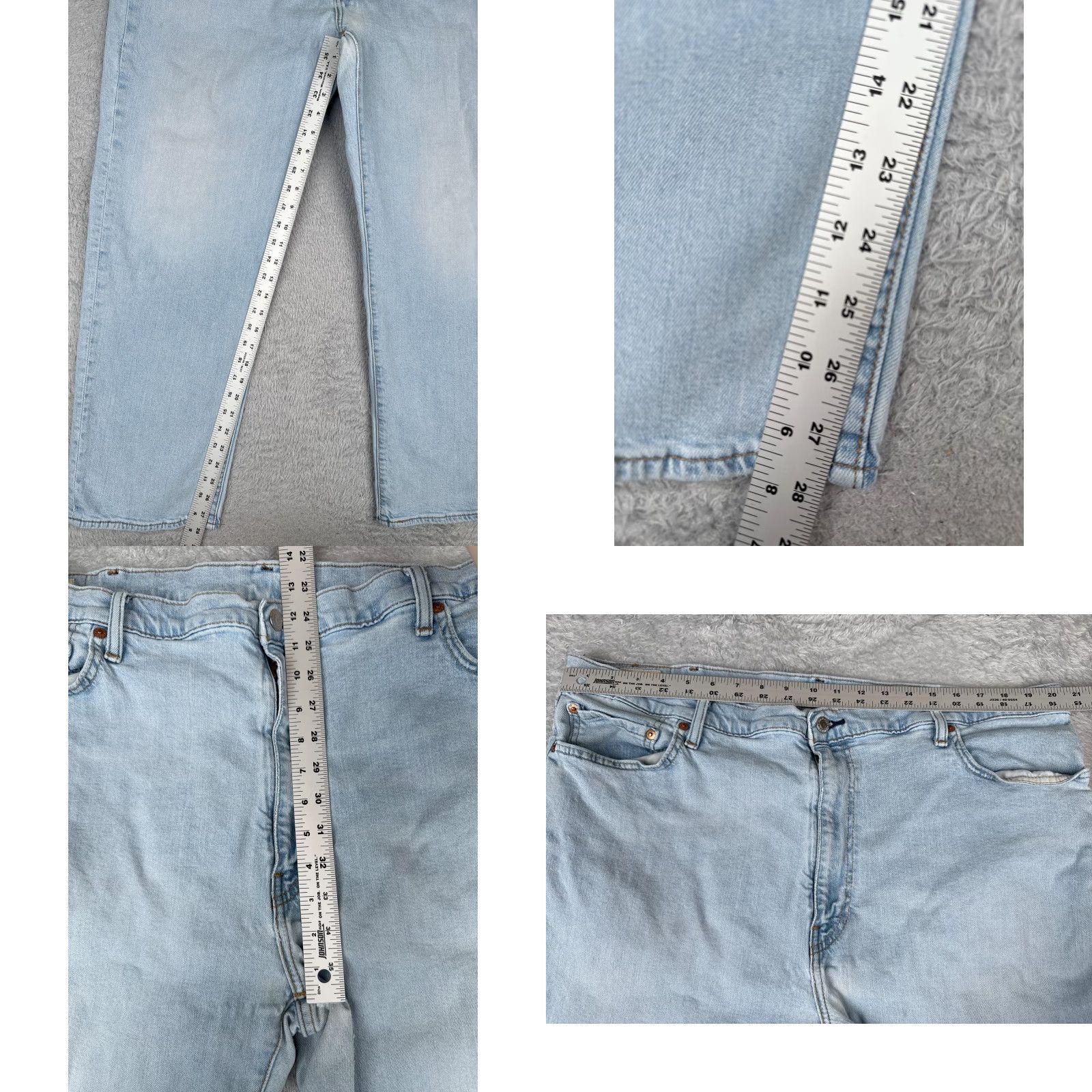 Levi's Levi's Jeans 42 Blue Denim 501? (Note: 500 Series) 42x29 Regular Fit Jeans - Levi's 500 Series Denim Blue Cotton 5-Pocket Button Zip Mens Size US 42 / EU 58 - 8 Thumbnail