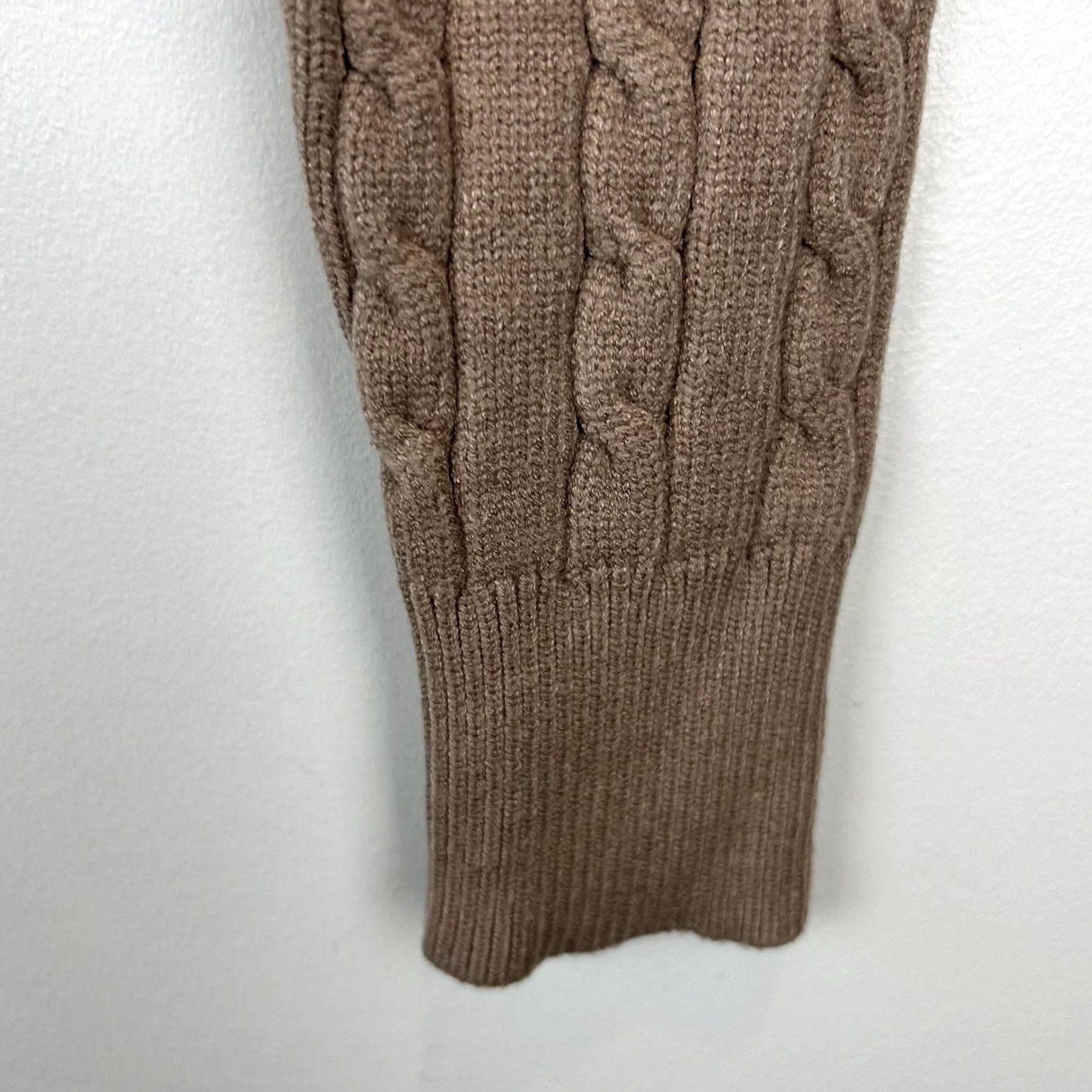 Vintage Altar'd State Cardigan Sweater Womens Small Beige V-Neck Cable-Knit Size S / US 4 / IT 40 - 5 Thumbnail