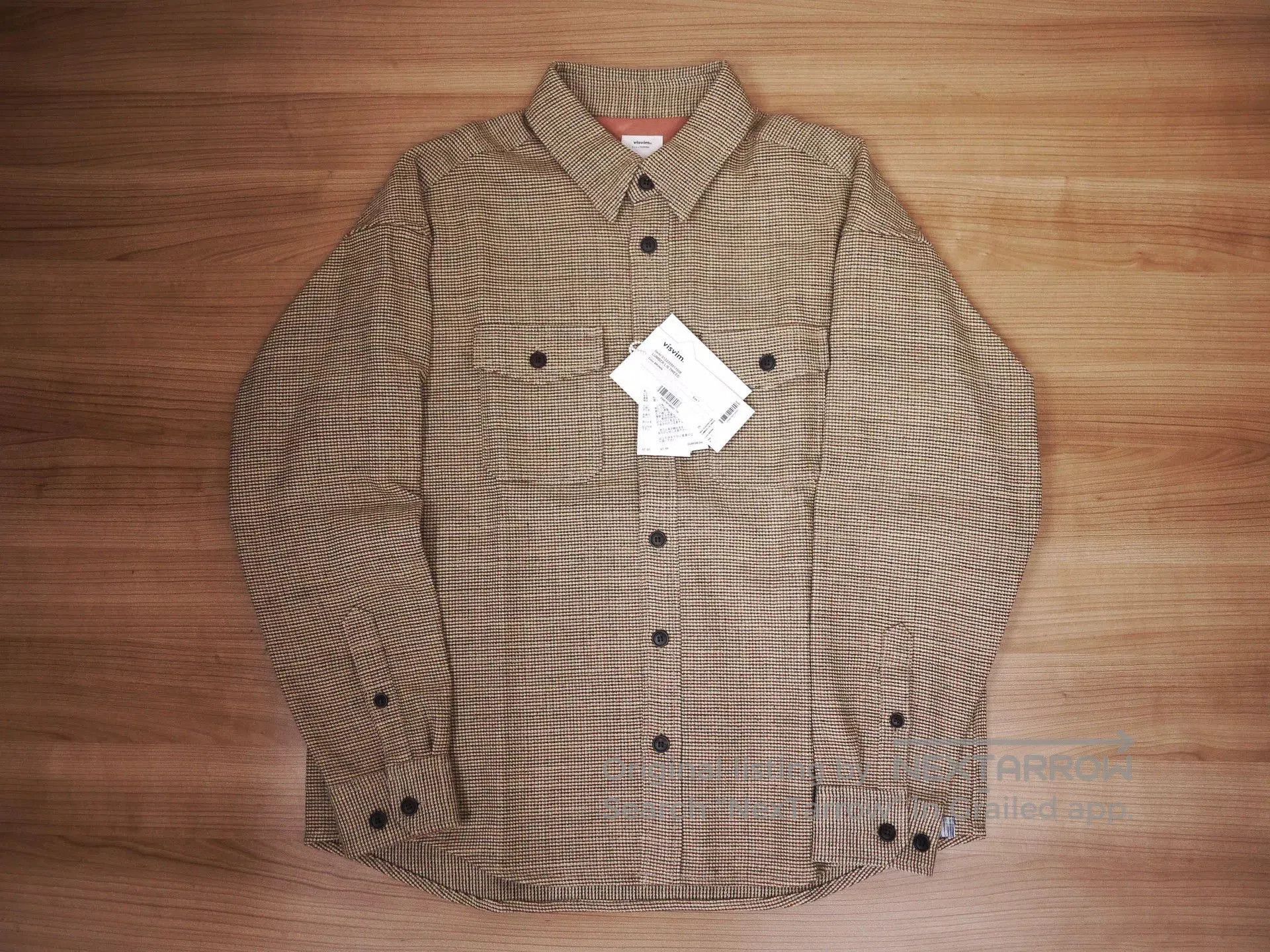 Visvim VISVIM LUMBER L/S TWEED SHIRT BROWN | Grailed