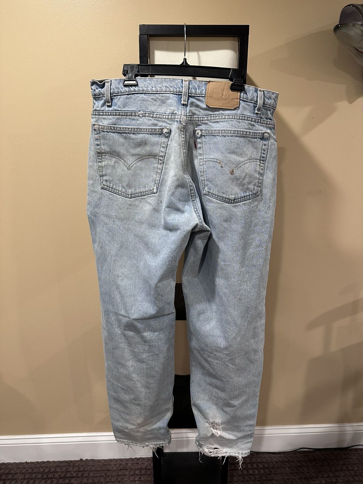 Levi's Vintage Levi’s 506 Blue Distressed Thrashed 90’s Denim Jeans Size US 38 / EU 54 - 2 Thumbnail