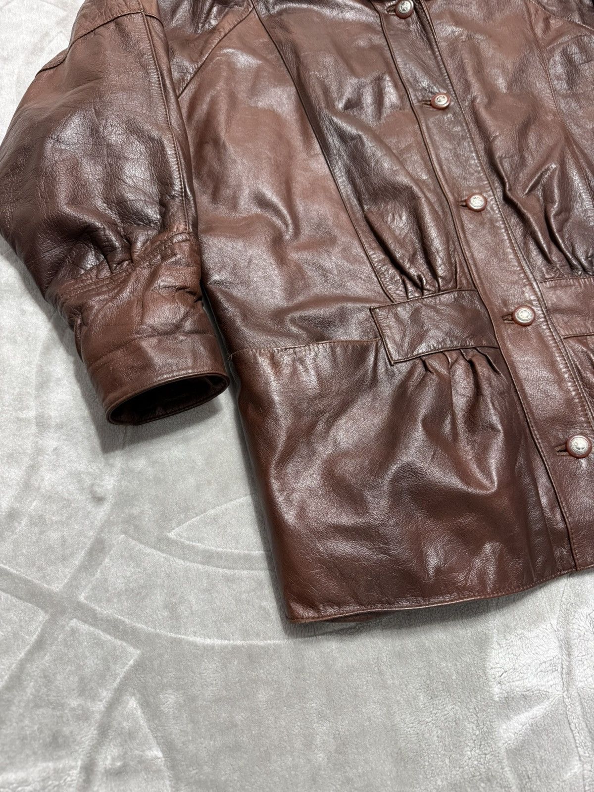 Valentino Valentino Archive Vintage Leather Jacket Made in Korea M Size US M / EU 48-50 / 2 - 3 Thumbnail