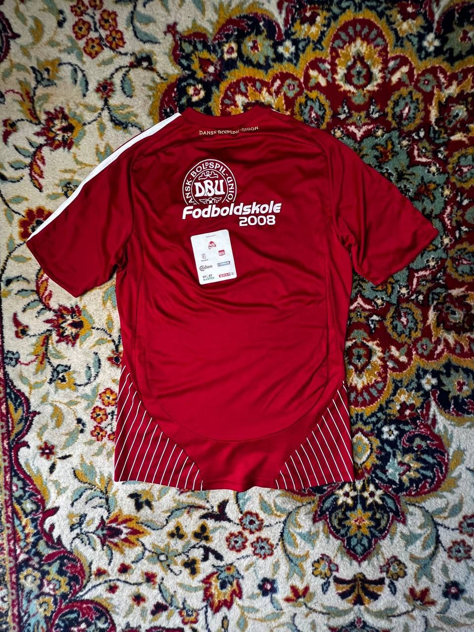Adidas Adidas DBU Dansk Boldspil Union Football Red Jersey Denmark Size US M / EU 48-50 / 2 - 2 Thumbnail