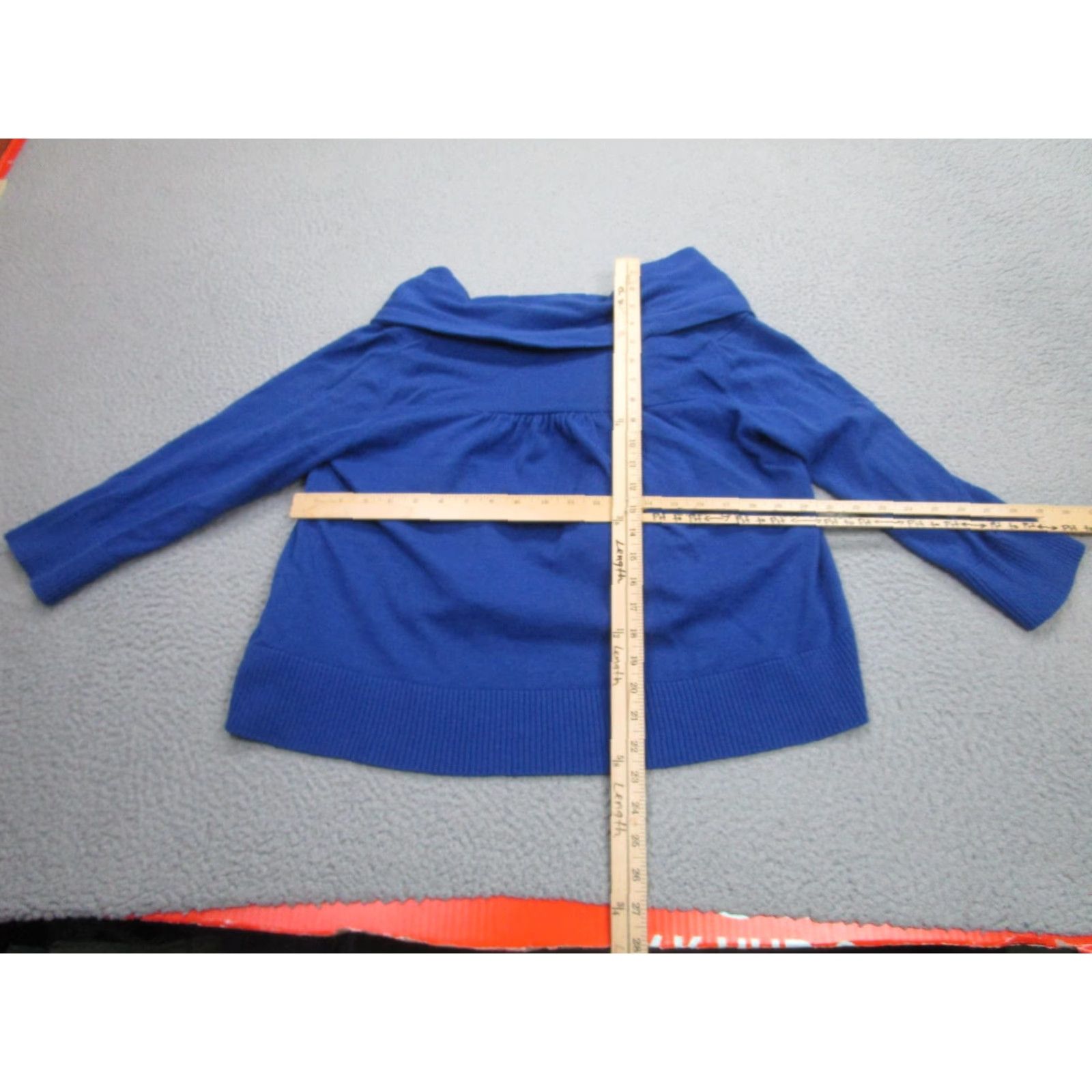 Eileen Fisher Eileen Fisher Cardigan Sweater Womens Large Blue Organic Cotton Open Front Size L / US 10 / IT 46 - 7 Thumbnail