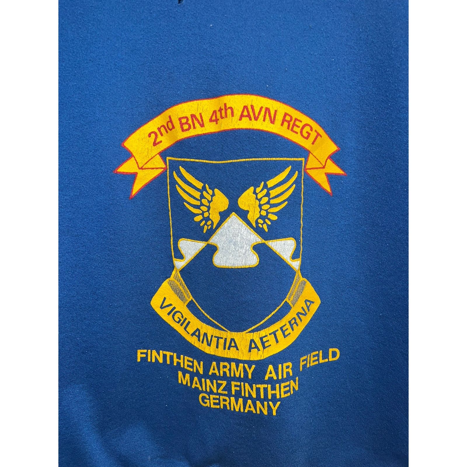 Vintage Vintage Germany Air Force Sweatshirt Finthen Air Field VTG L Size US L / EU 52-54 / 3 - 2 Thumbnail
