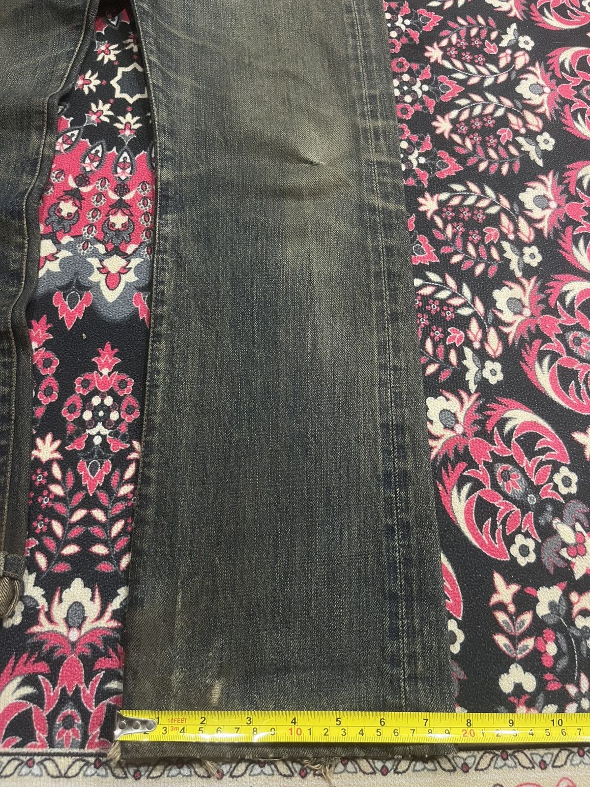 Paul Smith Red Ear Vintage Paul Smith Red Ear Mud Whisker Washed Selvedge Jeans Size US 29 - 19 Thumbnail