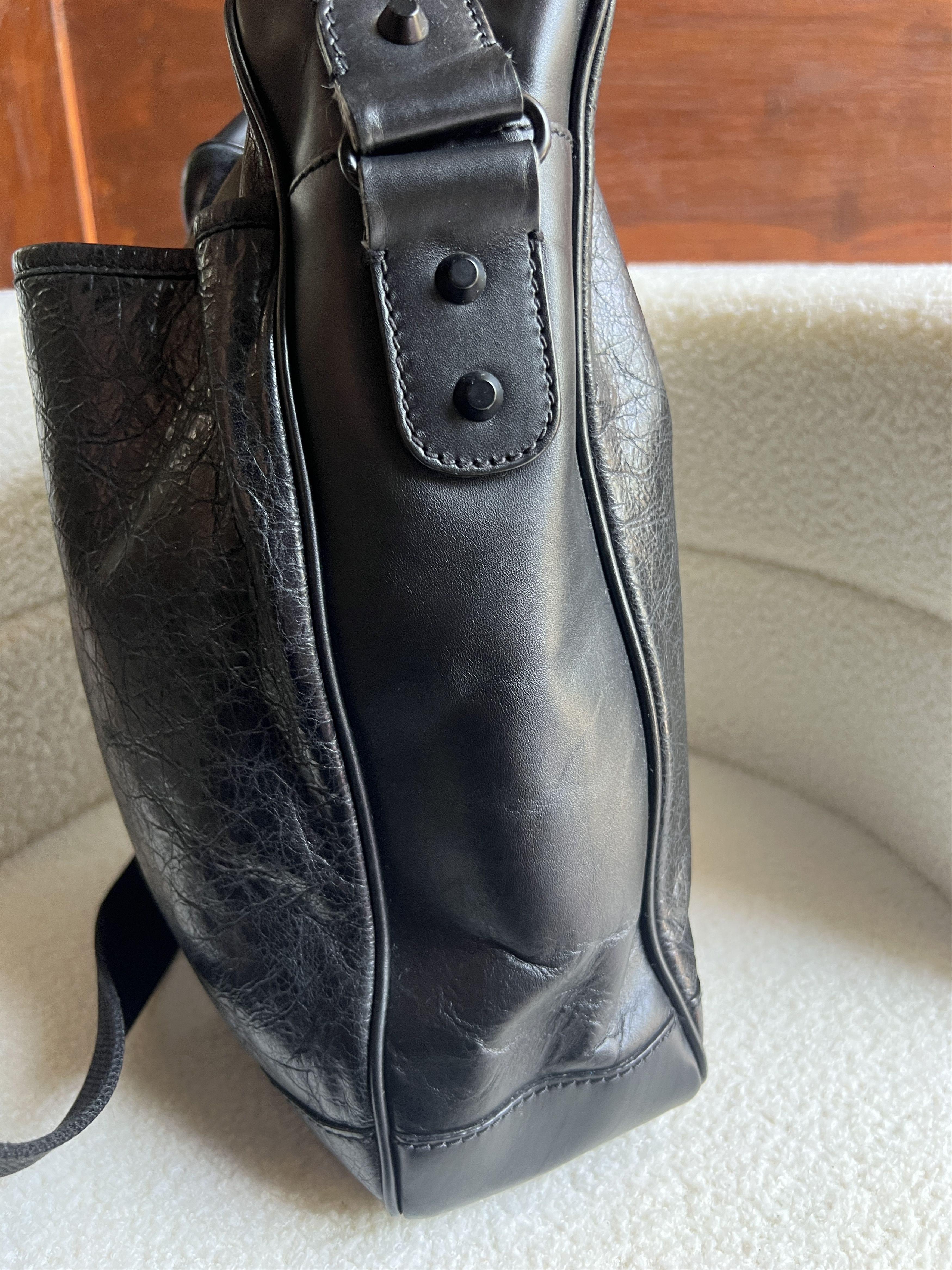 Balenciaga Balenciaga Lambskin Motocross Classic Reporter Crossbody Size ONE SIZE - 5 Thumbnail