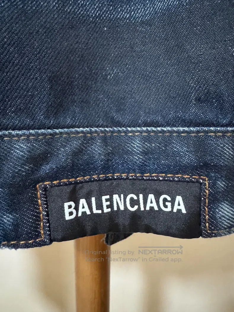 Balenciaga Balenciaga Distressed denim jacket Size XXS / US 00 / IT 34 - 4 Thumbnail