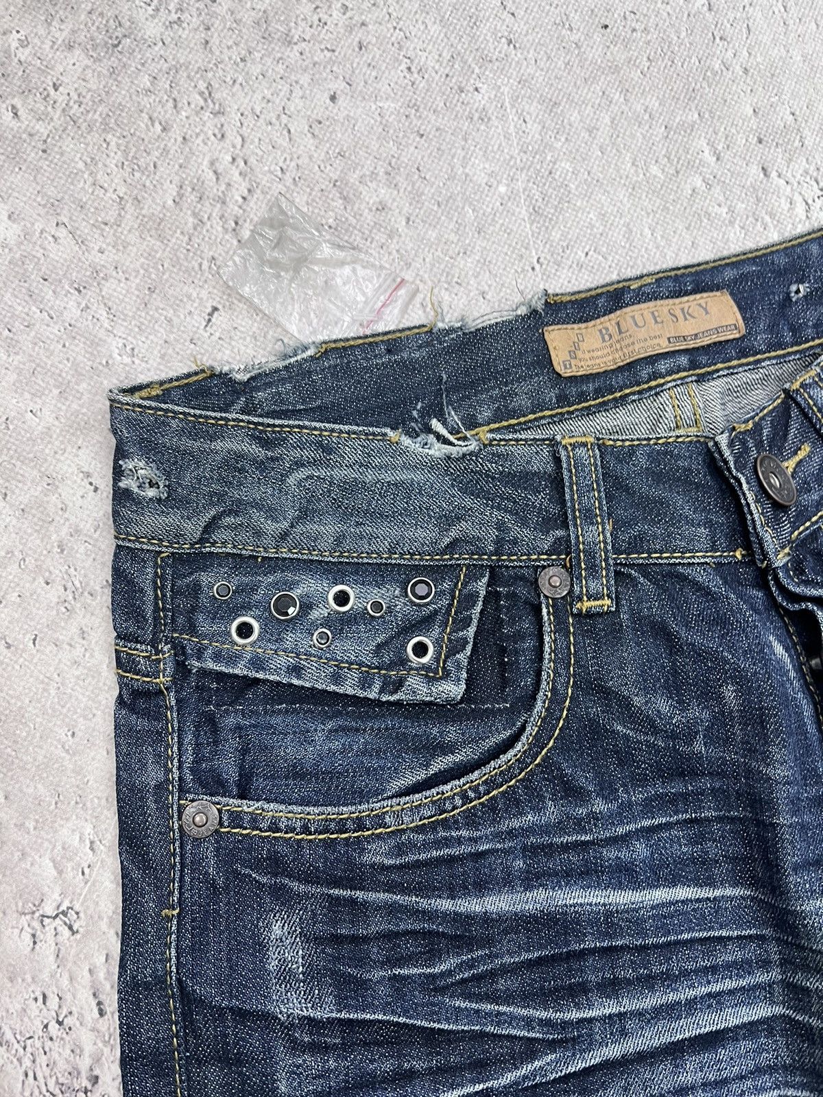 Hysteric Glamour Vintage Rick Owens Carti Opium Style FLARED Jeans 90s Size US 31 - 4 Thumbnail