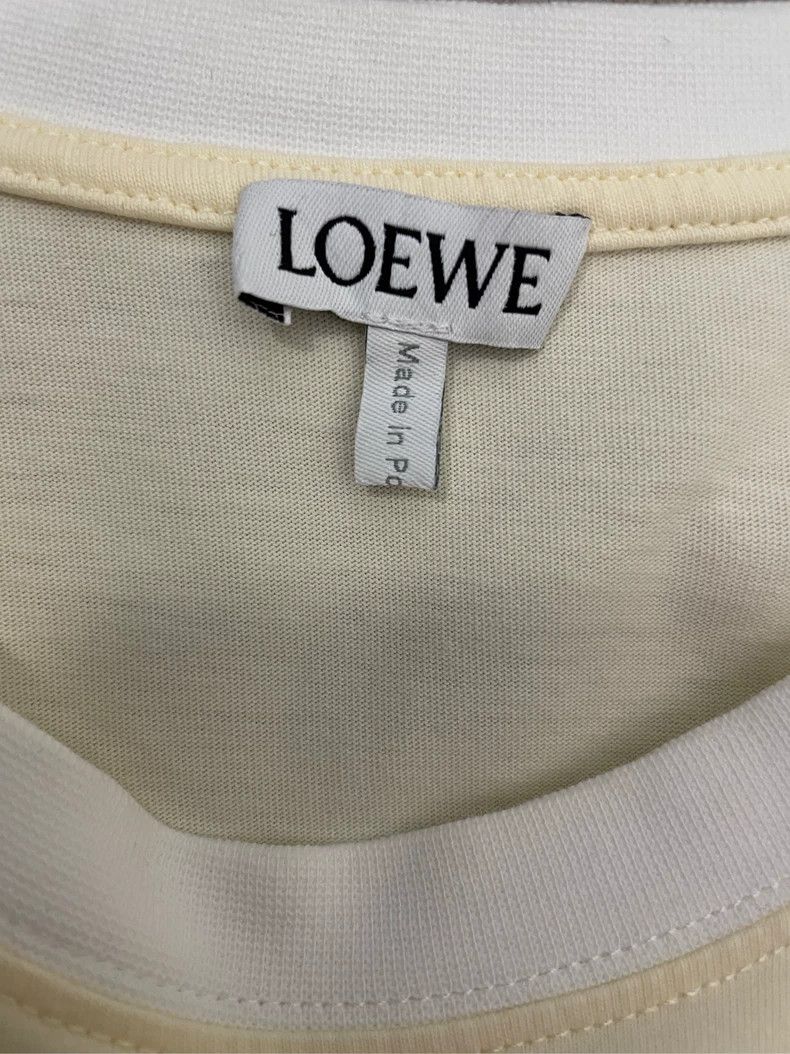 Loewe loewe Beige embroidered patch logo short sleeves 2506-Nexta Size US XS / EU 42 / 0 - 6 Thumbnail