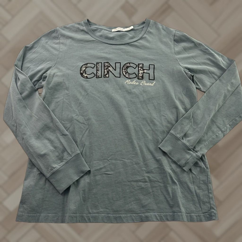 Vintage Cinch Long Sleeve T-Shirt Women's Small Blue Size S / US 4 / IT 40 - 1 Thumbnail