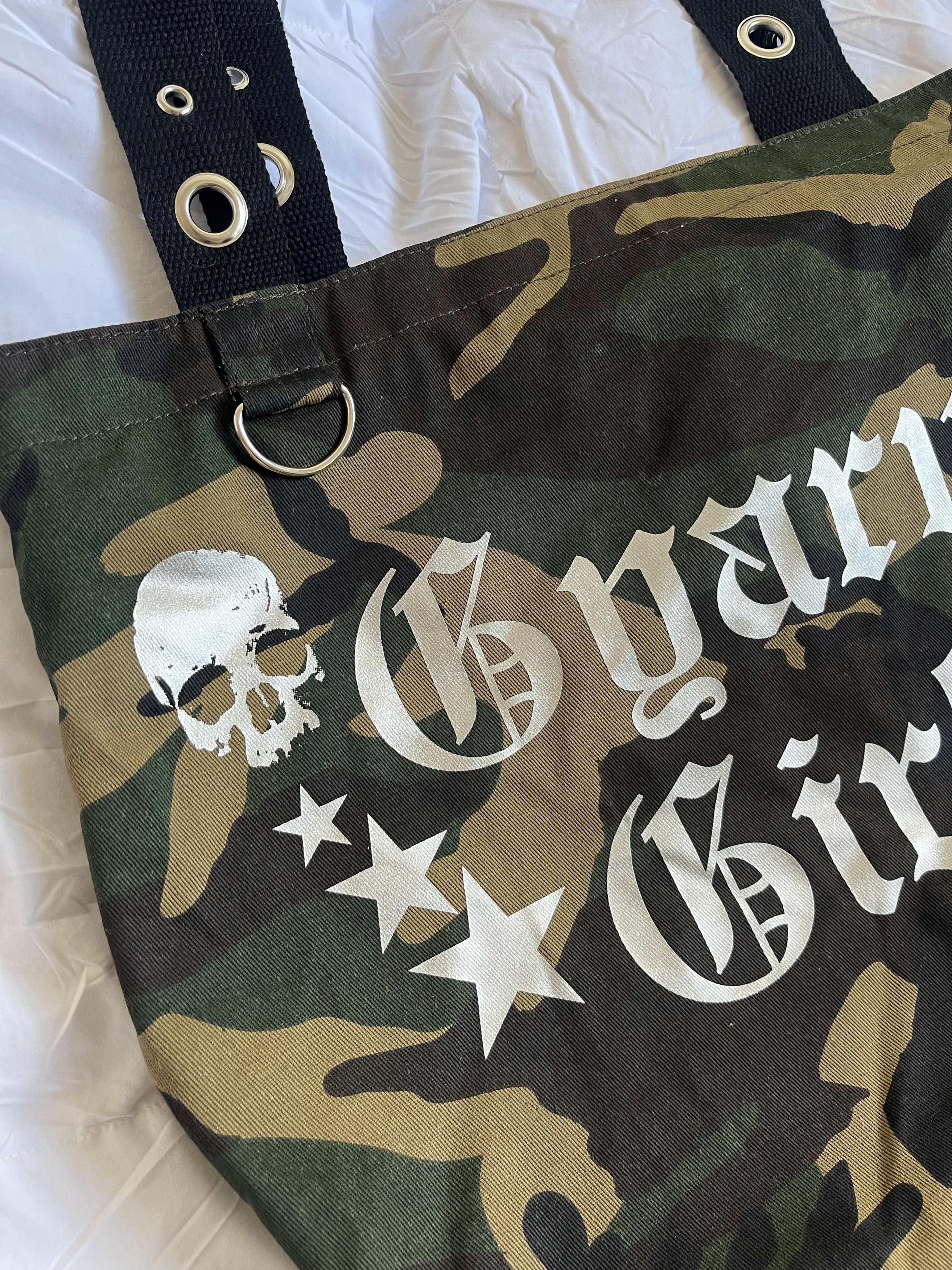 Gyaru Girl angel babe Camo tote