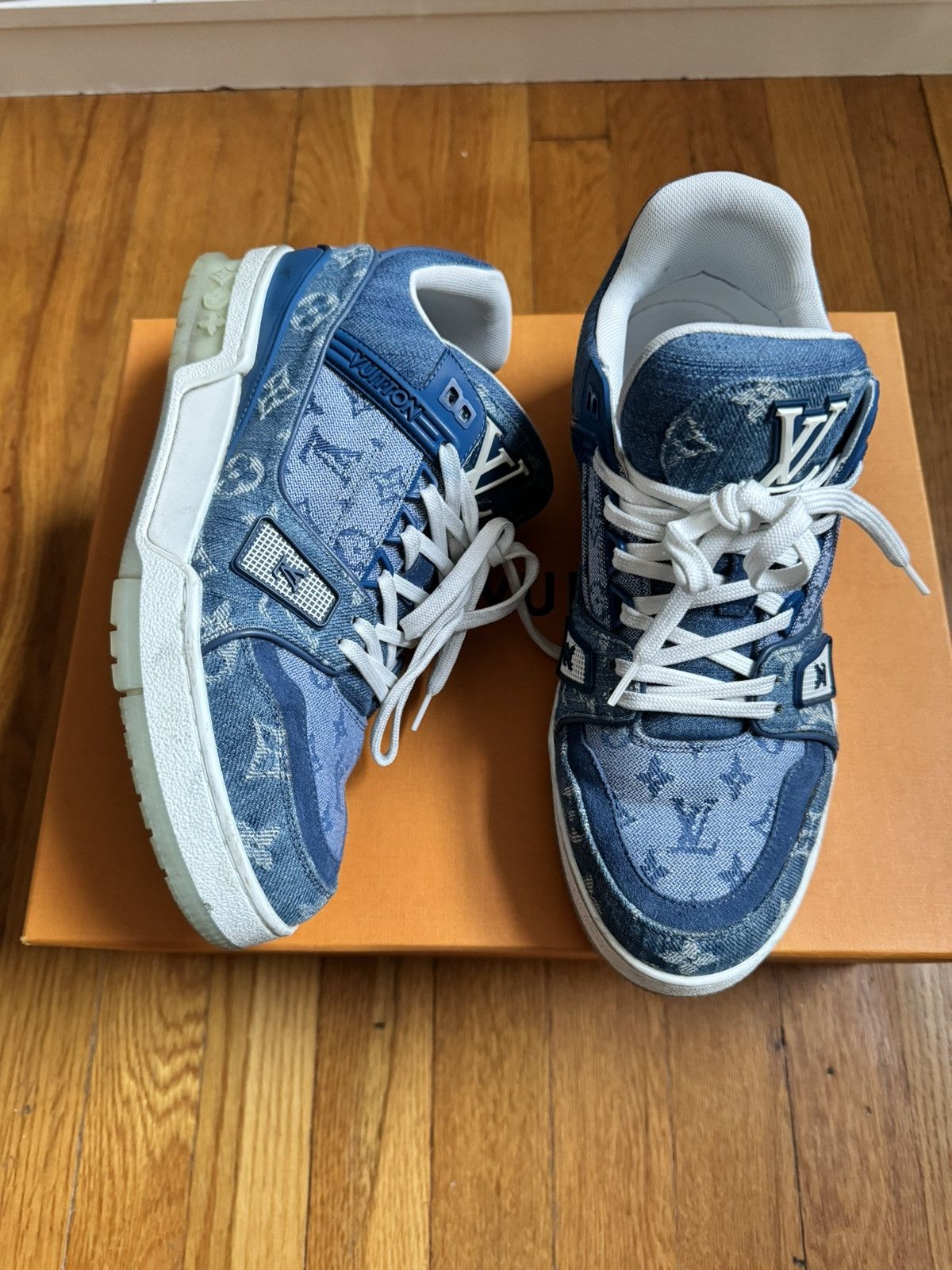 Louis Vuitton Louis Vuitton monogram denim trainers Size US 6.5 / EU 39-40 - 1 Thumbnail