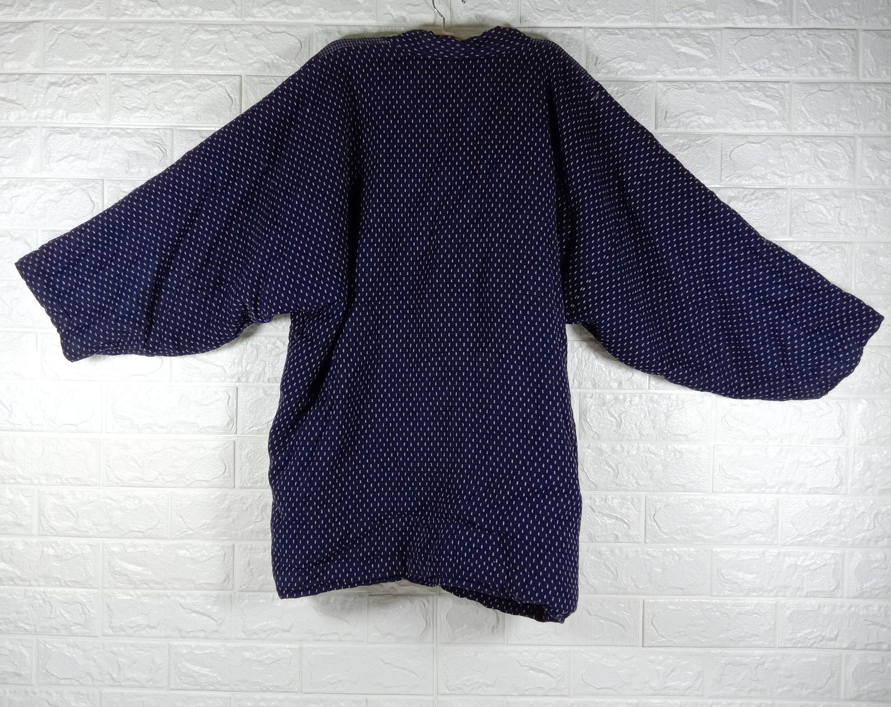 Japanese Brand Vintage Japanese Plaid Hanten Noragi Style Kimono Cardigan Size US XL / EU 56 / 4 - 5 Thumbnail
