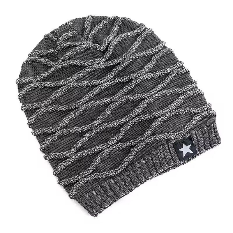 Other Five-pointed Star Knitted Fur Beanie Size ONE SIZE - 1 Thumbnail