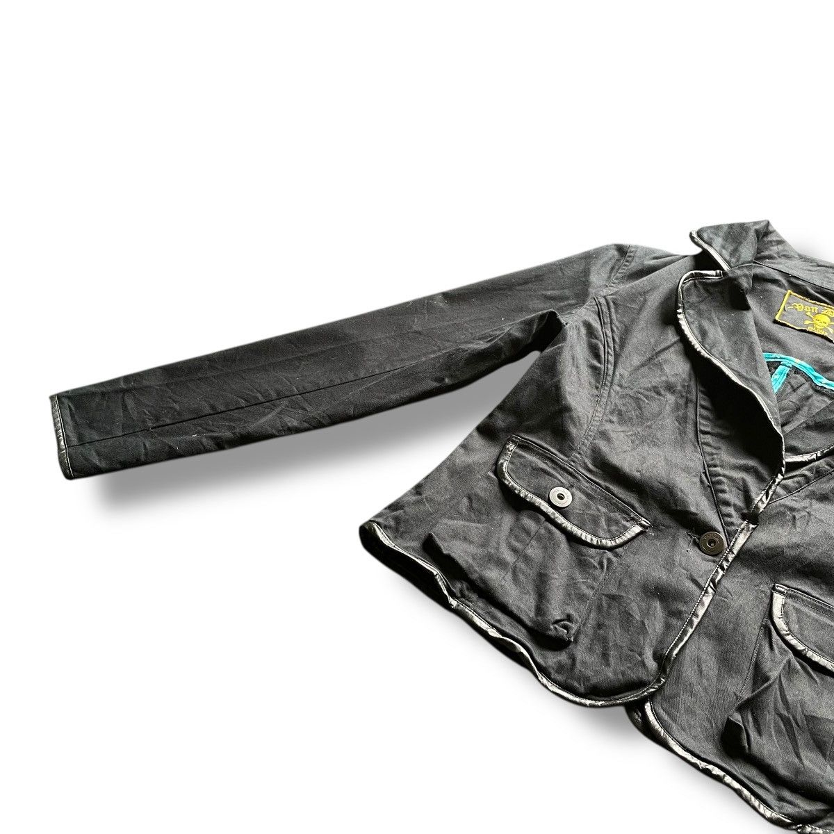 Von Dutch VINTAGE VON DUTCH COTTON + LEATHER JACKET Size M / US 6-8 / IT 42-44 - 7 Thumbnail