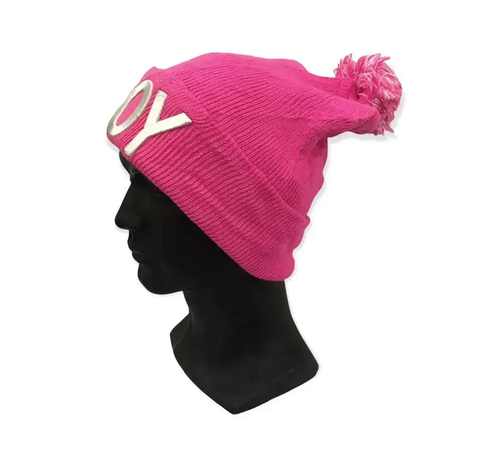 Japanese Brand Japanese Brand Boy Spellout Bobble Beanie Hat Size ONE SIZE - 2 Thumbnail