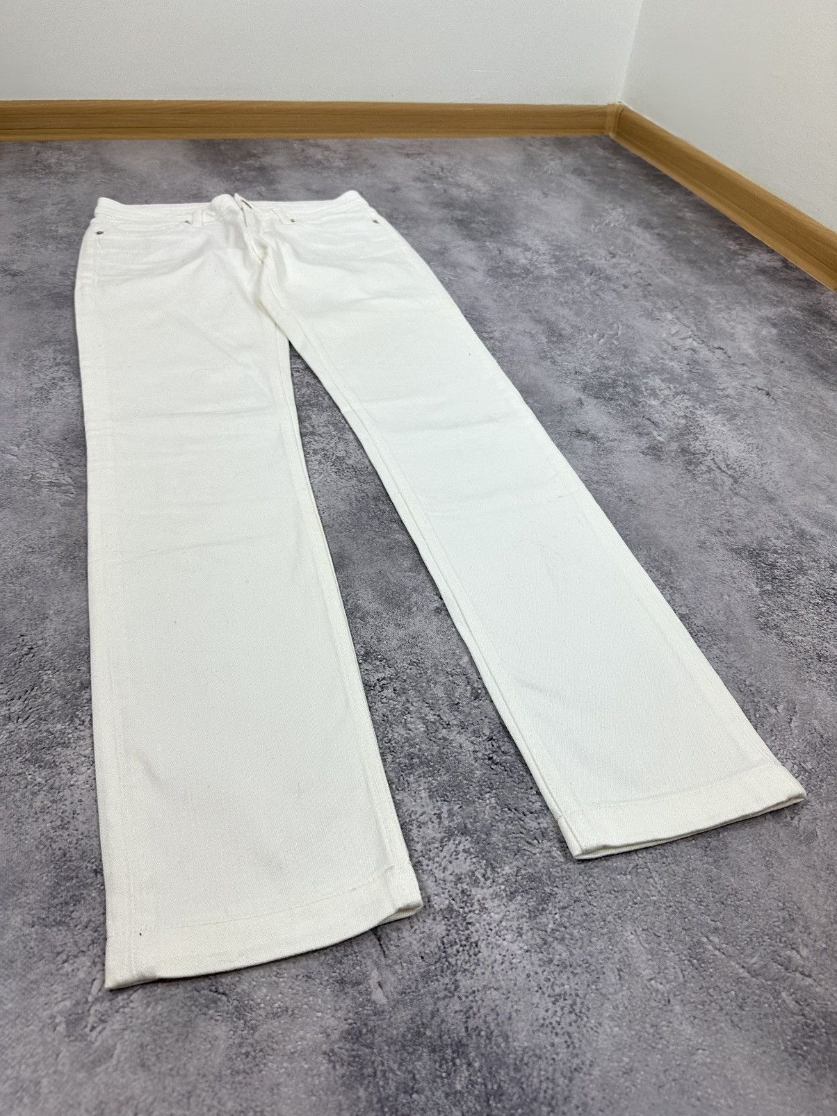 Dolce & Gabbana Vintage Dolce & Gabbana Luxury Designer White Jeans Pants Size 27" / US 4 / IT 40 - 3 Thumbnail