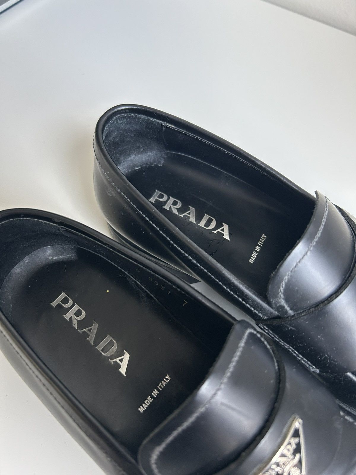 Prada Prada Leather Loafers Size US 8 / EU 41 - 4 Thumbnail