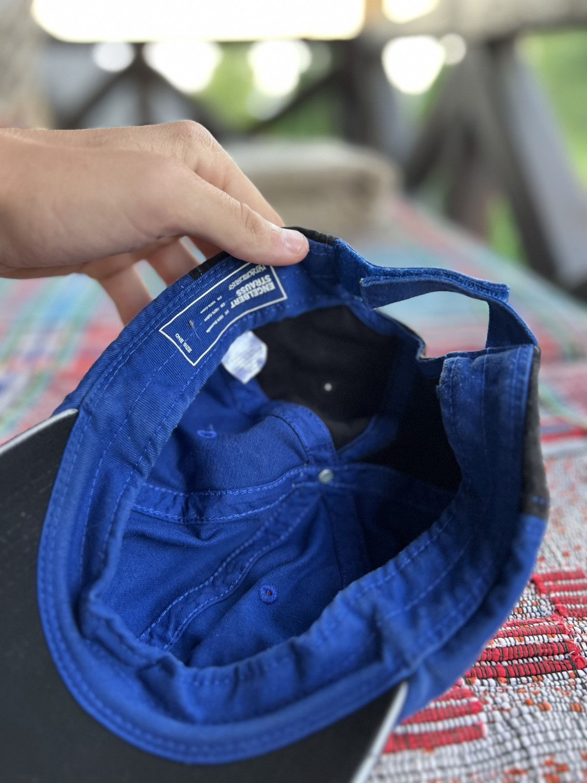 If Six Was Nine Vintage Blue Dad Cap 🌀 | Clean Everyday Essential Size ONE SIZE - 3 Thumbnail