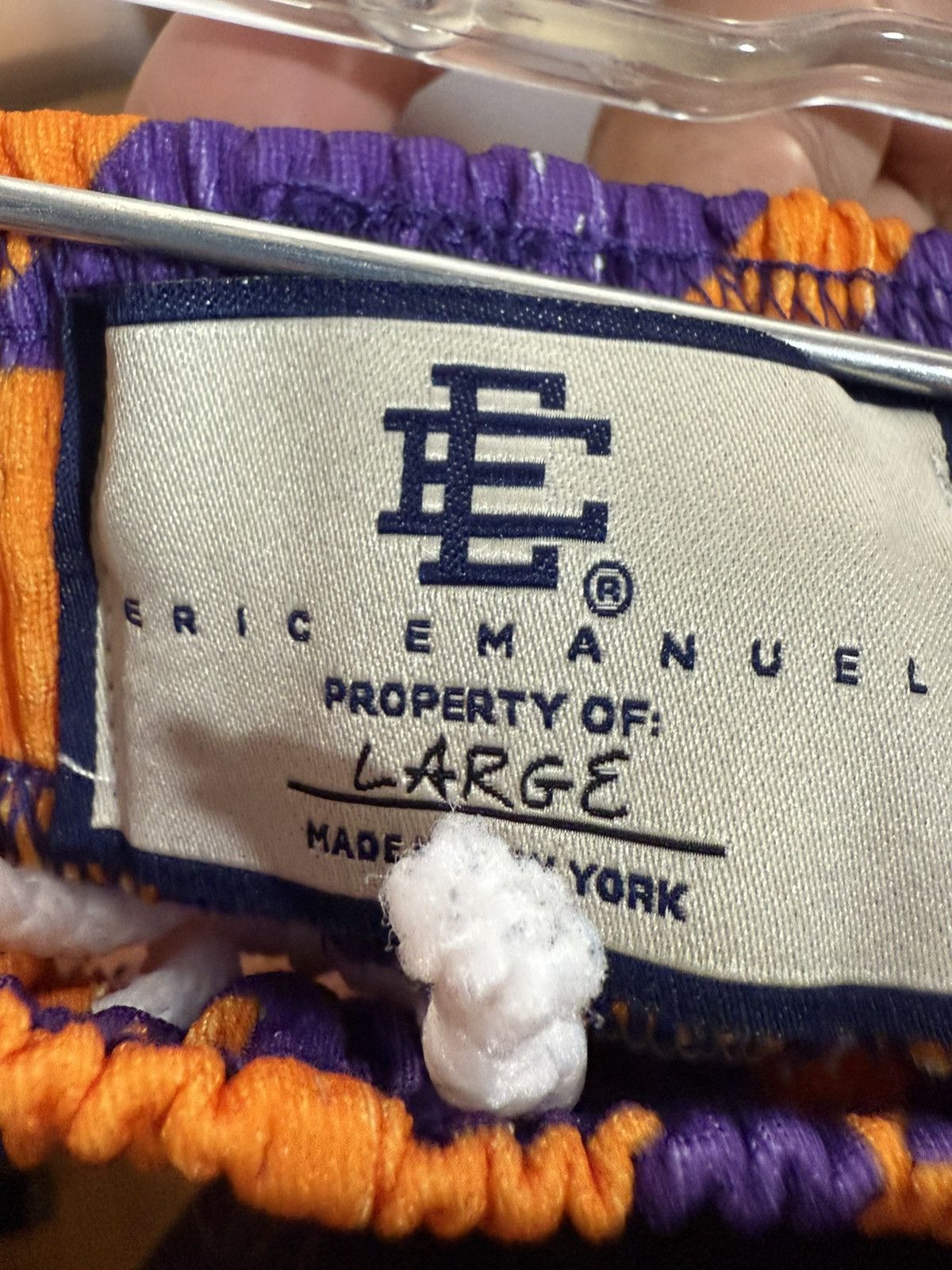 Eric Emanuel Eric Emanuel Basic EE Shorts Orange w/ Purple Size US 35 - 5 Thumbnail