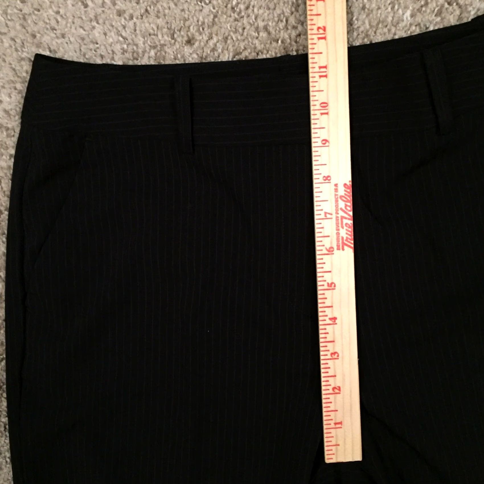 Liz Claiborne Liz Claiborne Dress Pants Womens Size 8 Black Striped Boot Cut Pants Womens Regular 30 Waist 32 Inseam Size 30" / US 8 / IT 44 - 5 Thumbnail