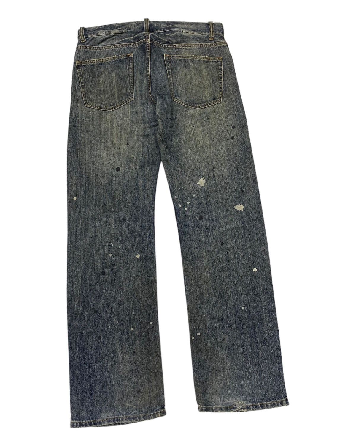 Hysteric Glamour × Japanese Brand 🔥RARE BAGGY JAPANESE PAINTER JEANS DISTRESSED DENIM JEANS Size US 35 - 4 Thumbnail