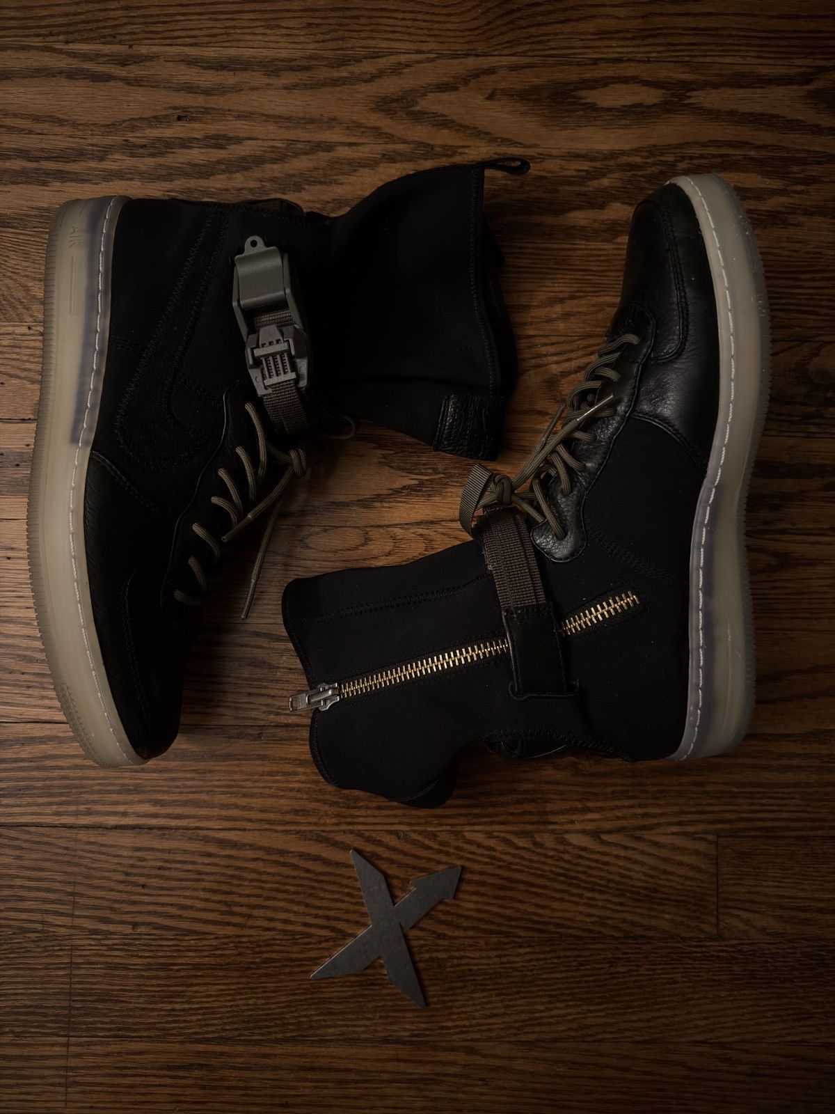 Acronym × Nike Acronym x Nike Black/Olive Downtown AF1 Size US 9 / EU 42 - 4 Thumbnail