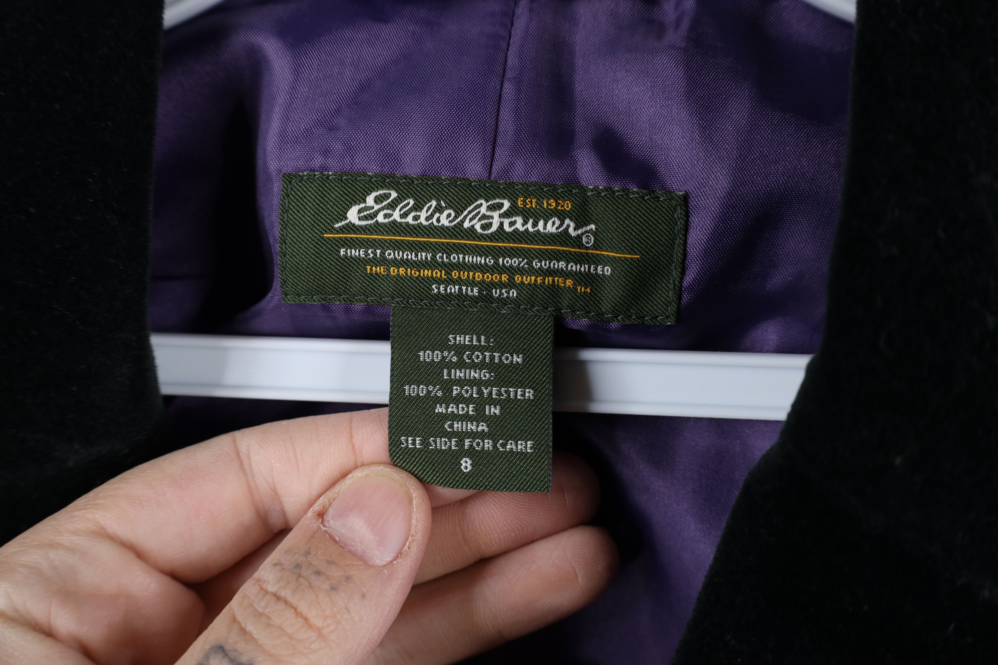 Eddie Bauer × Vintage Vintage Eddie Bauer 3 Button Blazer Jacket Suit Coat Black Size M / US 6-8 / IT 42-44 - 10 Thumbnail