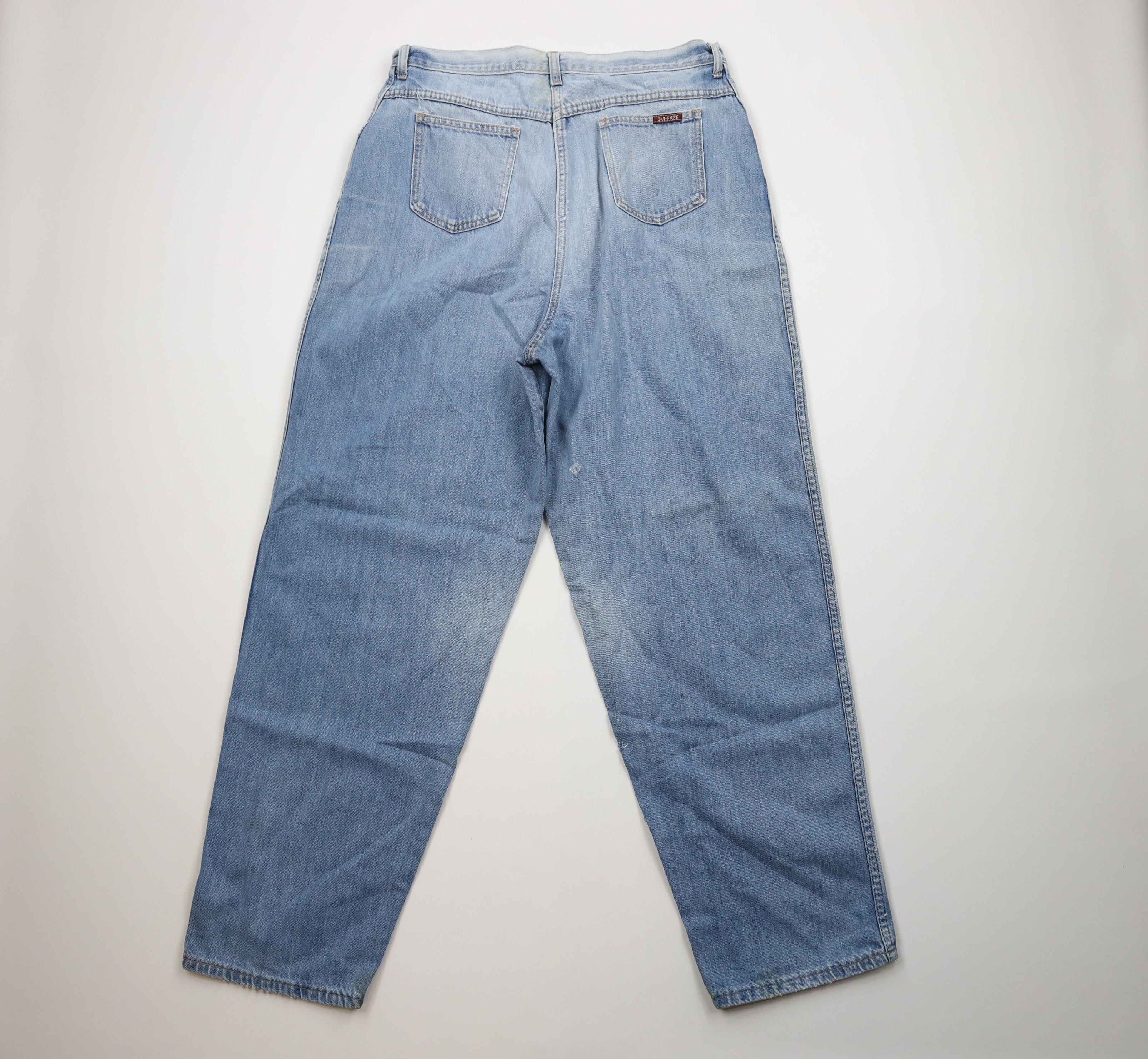 Vintage Vintage 90s Streetwear Pleated Baggy Loose Fit Denim Jeans Size US 34 / EU 50 - 10 Thumbnail