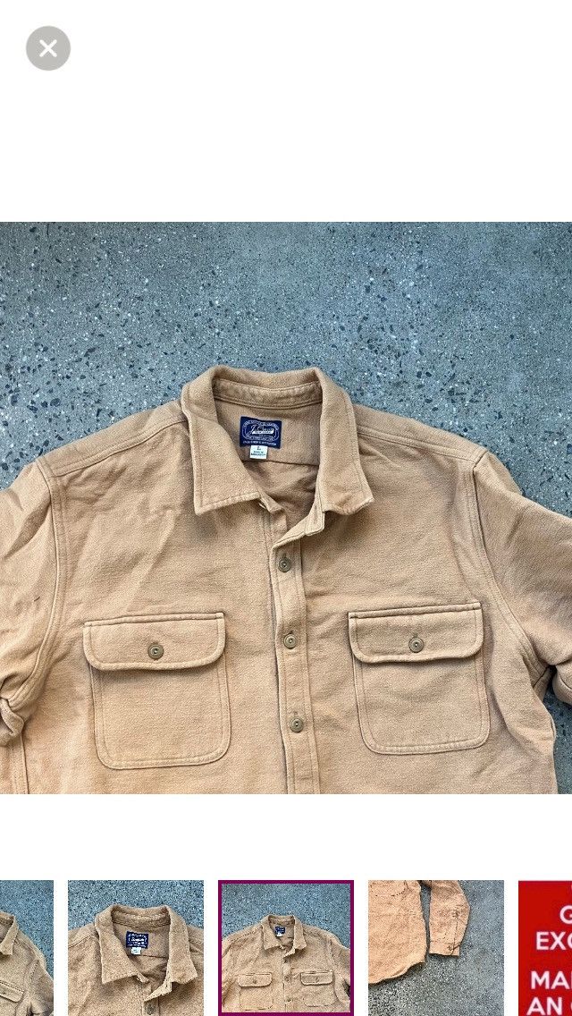 J.Crew J Crew Heavyweight Chamois Workshirt Large Size US L / EU 52-54 / 3 - 7 Thumbnail