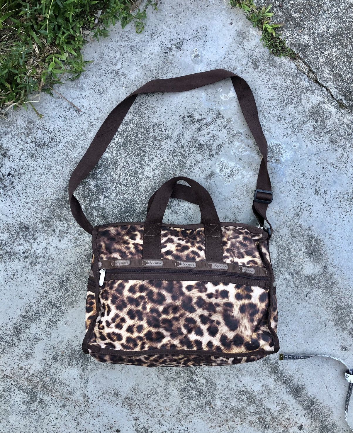 Leopard Design Lesportsac Duffel/boston/travel Bag in Brown, Men's