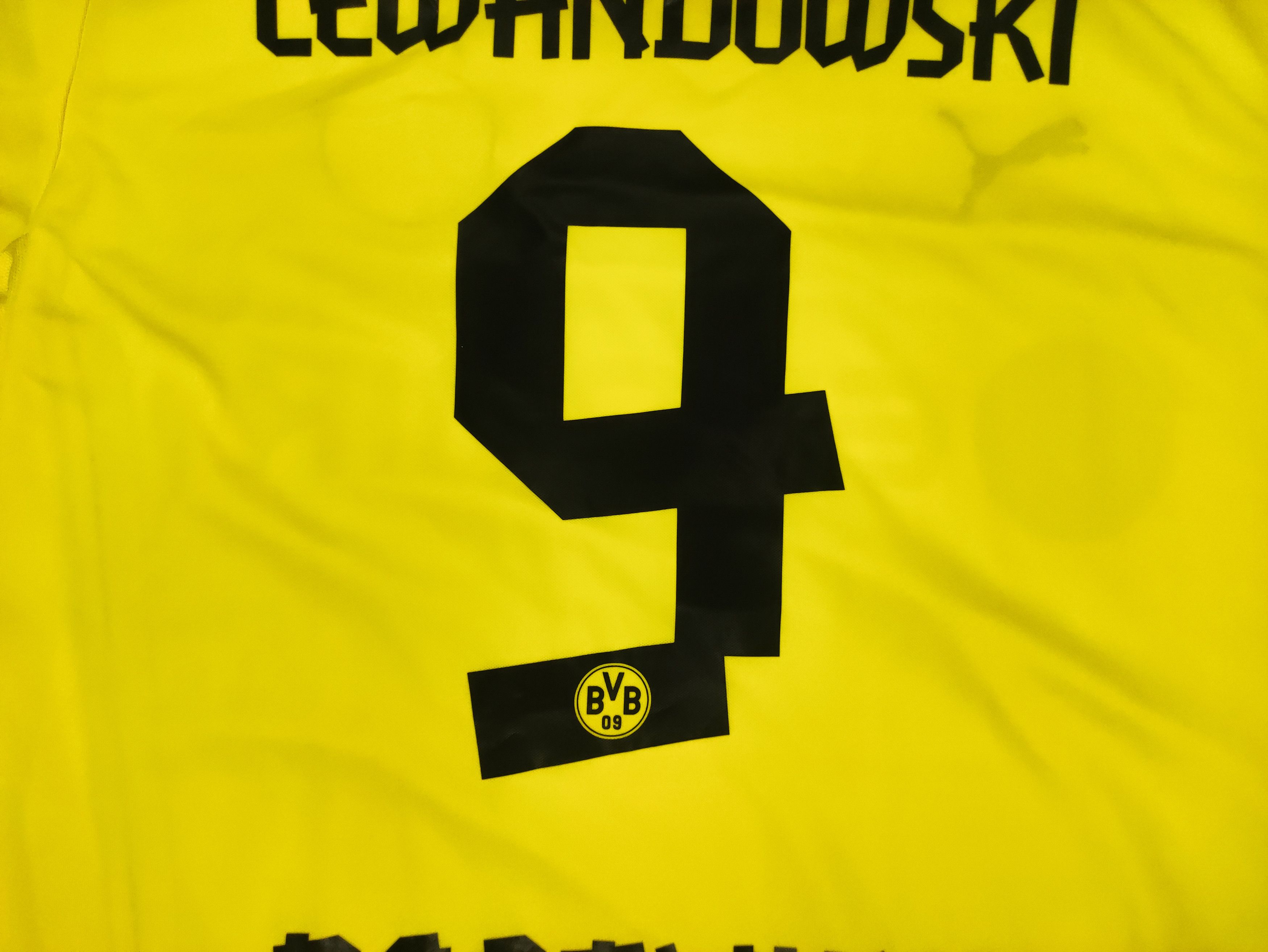 Puma Lewandowski #9 Borussia Dortmund 2013 2014 Puma Home Shirt Size US XL / EU 56 / 4 - 7 Thumbnail