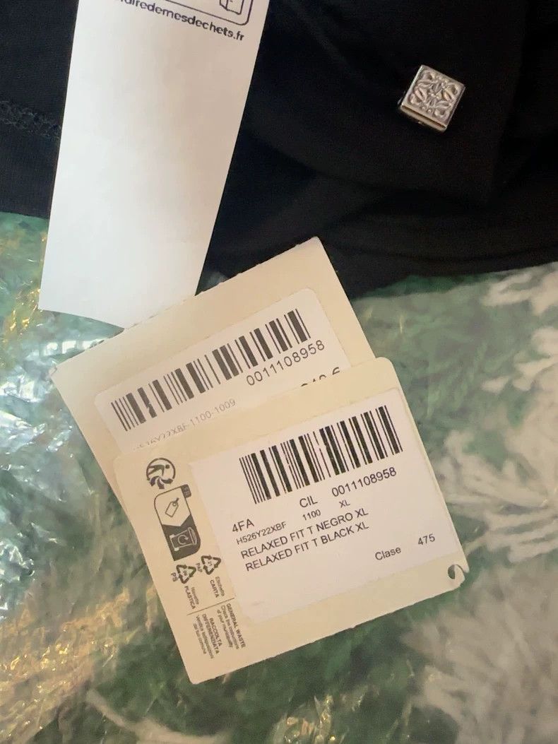 Loewe Black multicolored lettering short sleeve T-shirt