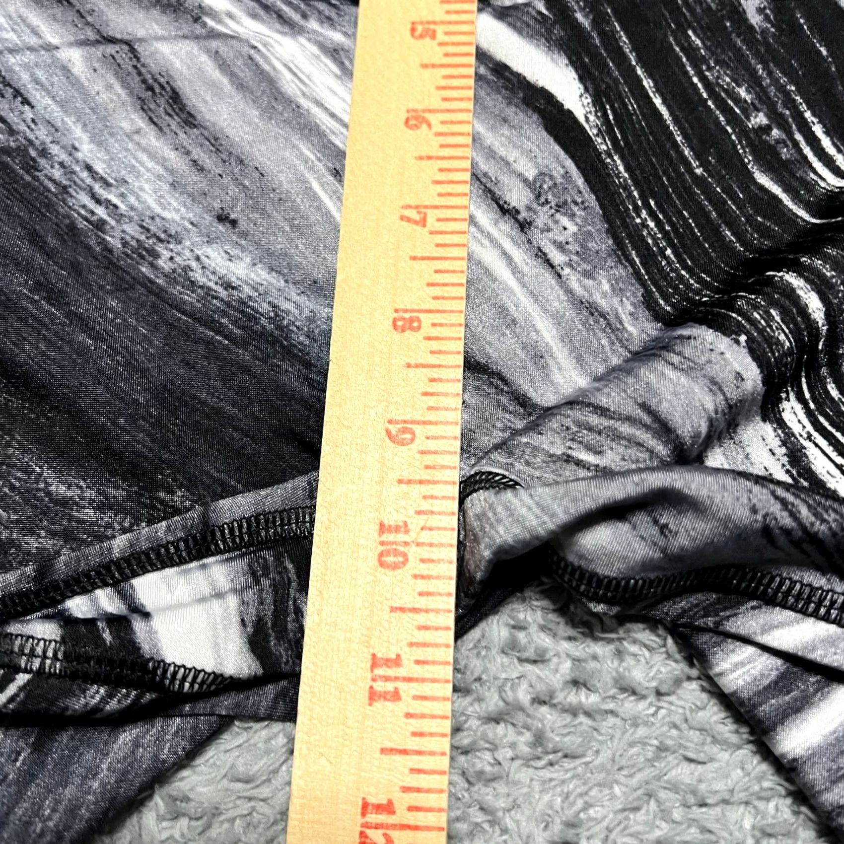 Vintage K-Deer Leggings Womens Large Black Gray Cropped Workout Athletic Athleisure Size 36" / US 14 / IT 50 - 6 Thumbnail