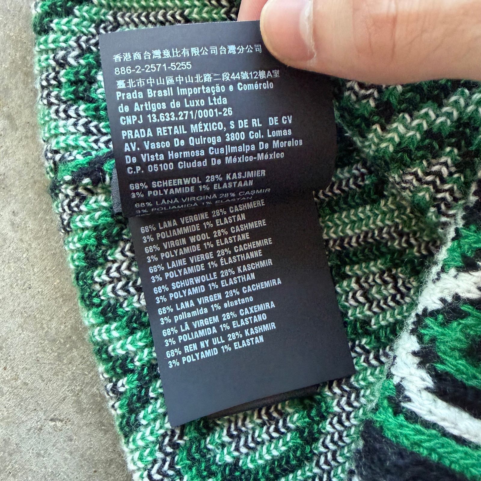 Prada Prada Wool Knit Beanie Green Size ONE SIZE - 9 Thumbnail