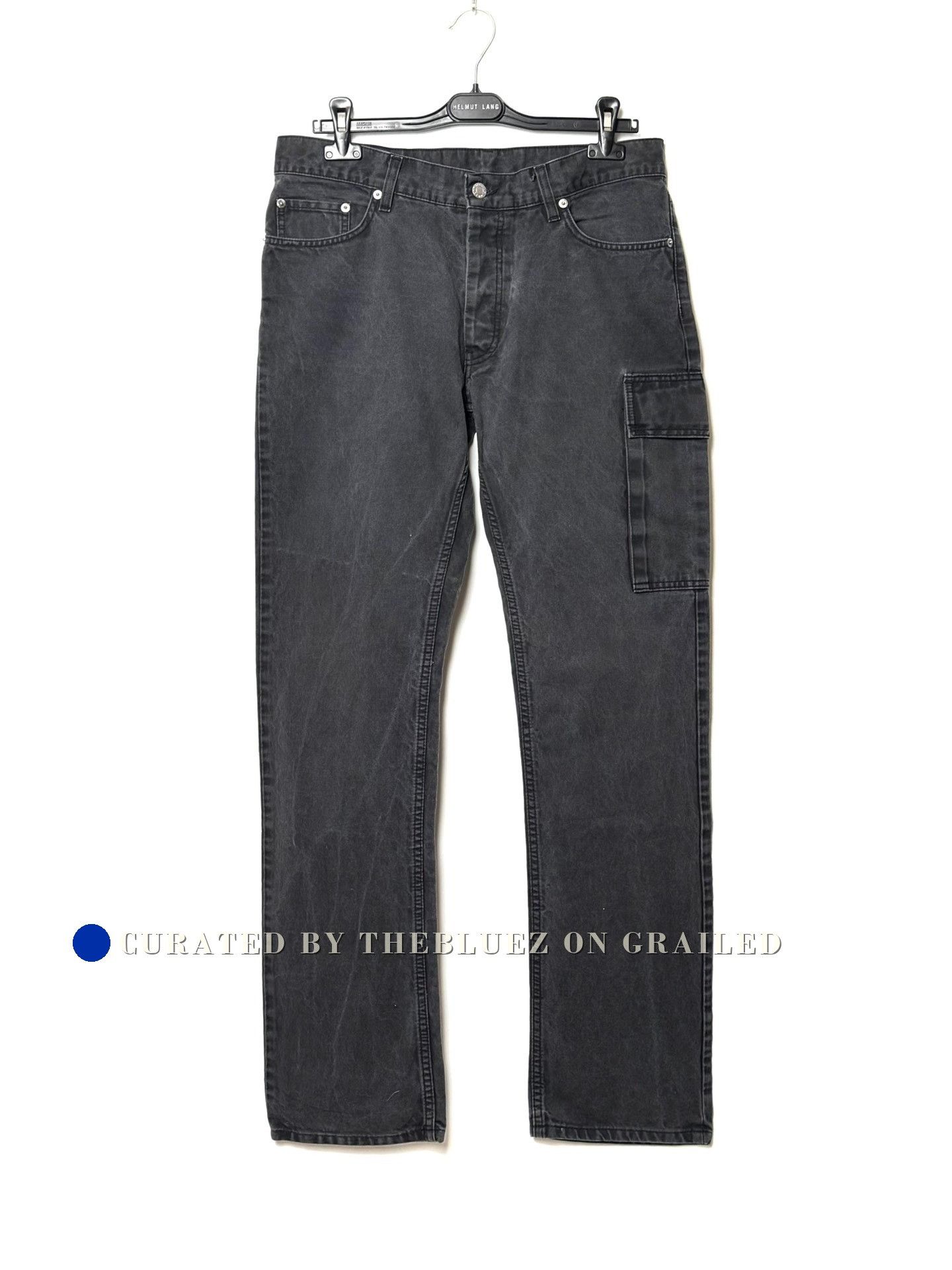 Helmut Lang 1997 Helmut Lang Runway Holster Pocket Denim Jeans