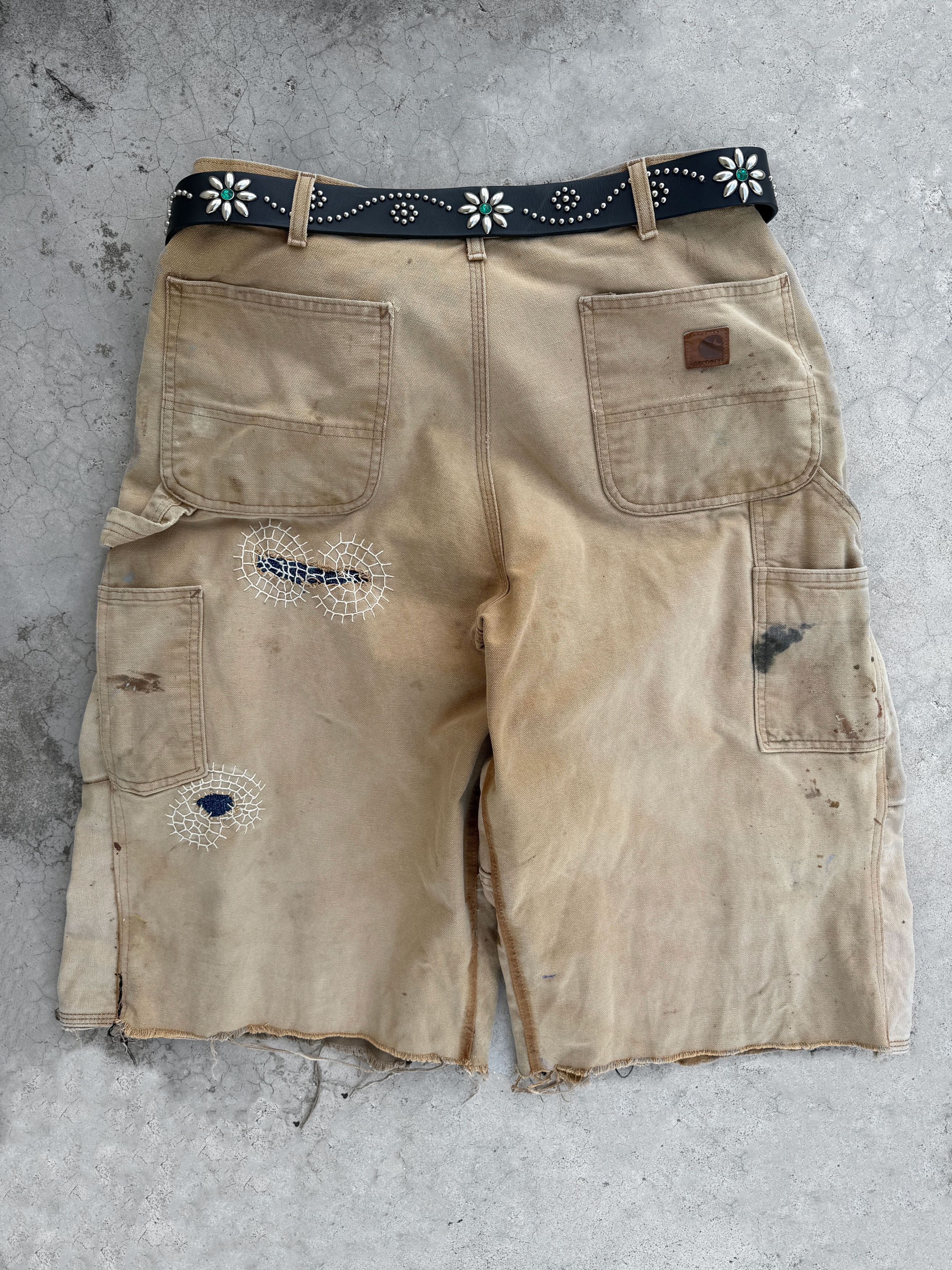 Japanese Brand Boro Patchwork Carhartt Carpenter Size US 33 - 12 Thumbnail