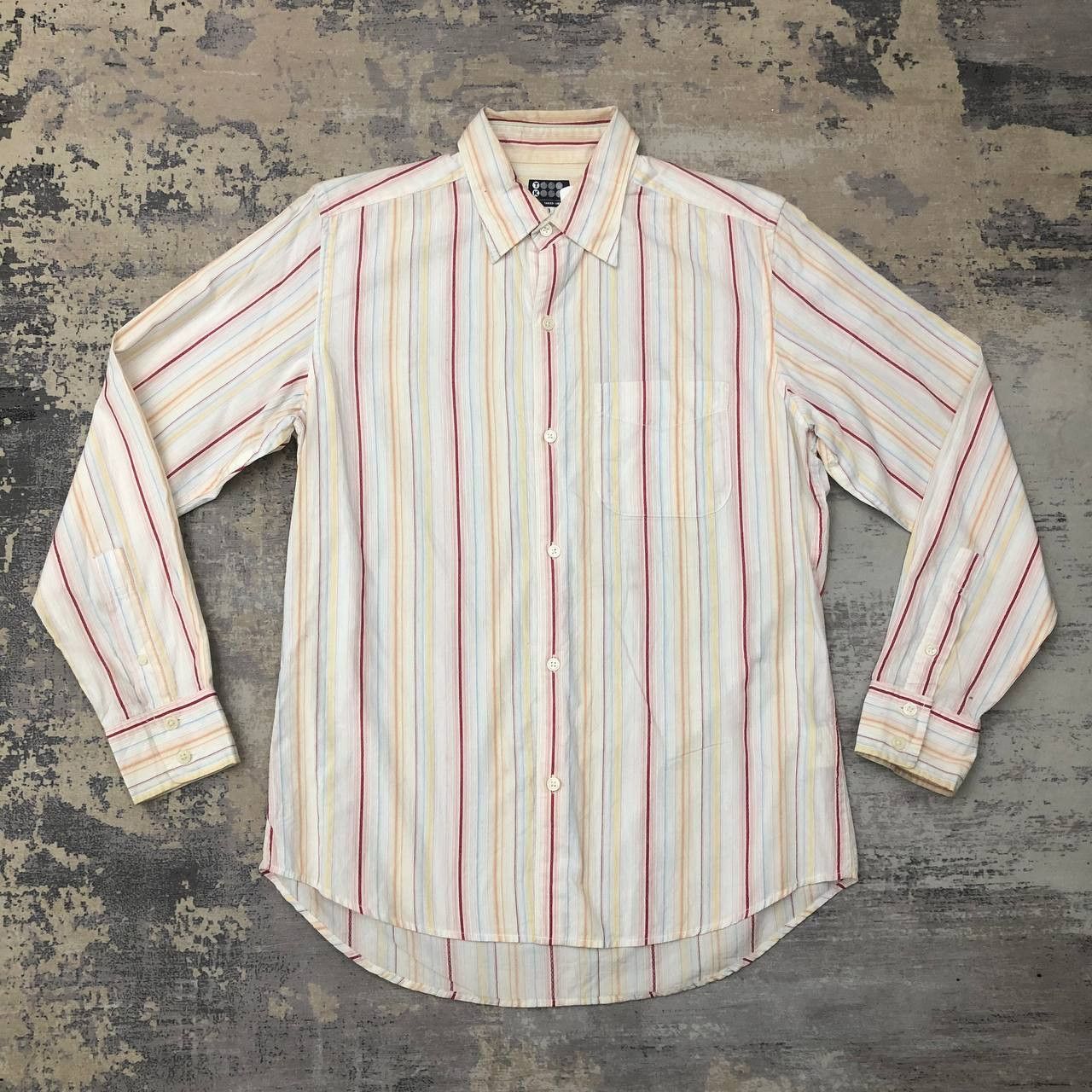 Takeo Kikuchi T481 TAKEO KIKUCHI STRIPED SHIRTS Size US L / EU 52-54 / 3 - 1 Thumbnail